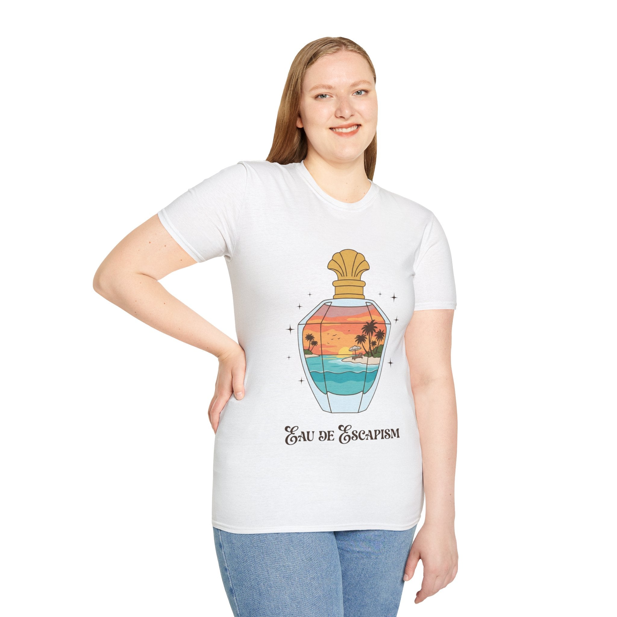 Eau De Escapism Graphic Tee - Dreamy Vacation Aesthetic T-shirt