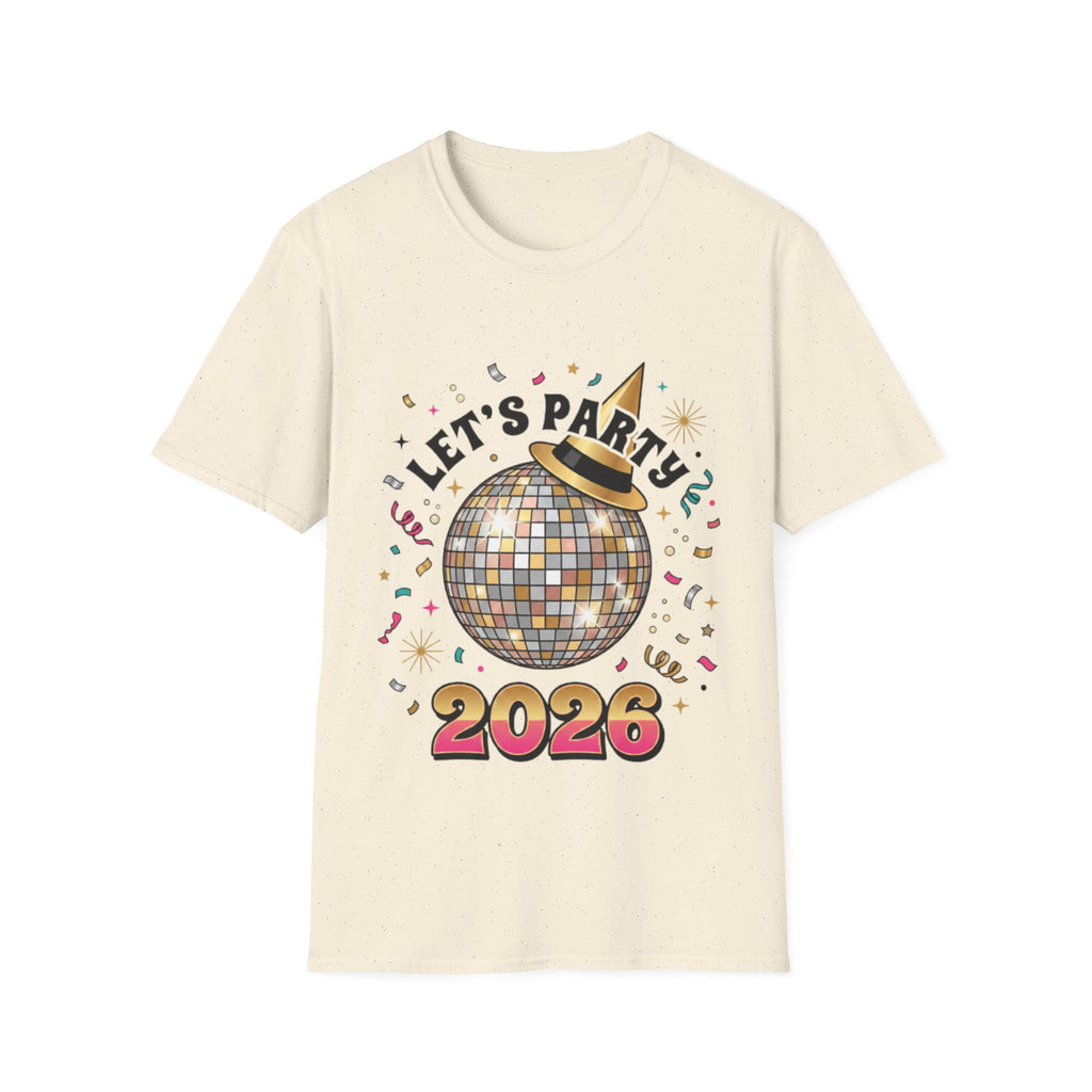 Trendy Let's Party 2026 Disco Ball Tee