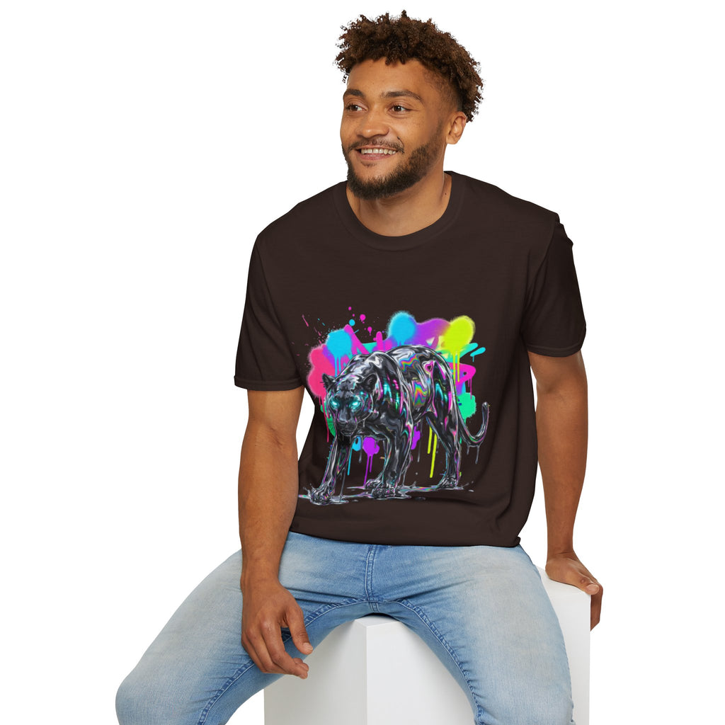 Neon Panther Streetwear Tee - Urban Trendy Vibes