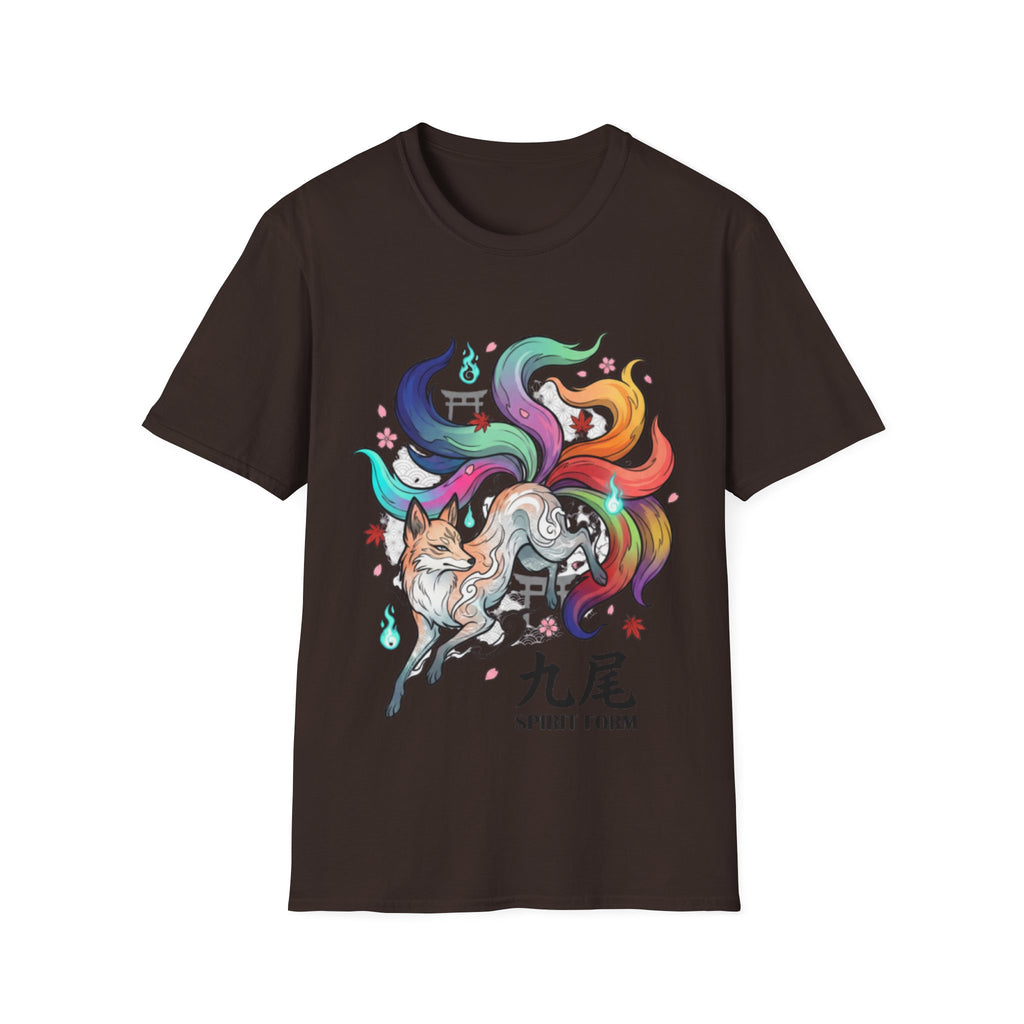 Mystical Nine-Tailed Fox Urban Streetwear Tee