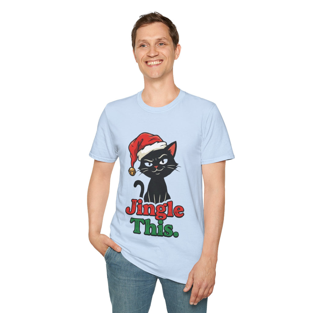 Jingle This Cat T-shirt | Funny Cat Christmas Tee
