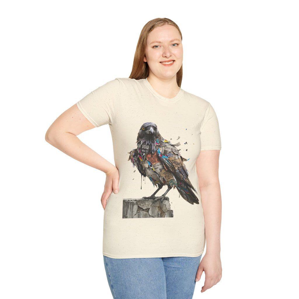 Urban Rebel Crow T-Shirt - Trendy Streetwear Style