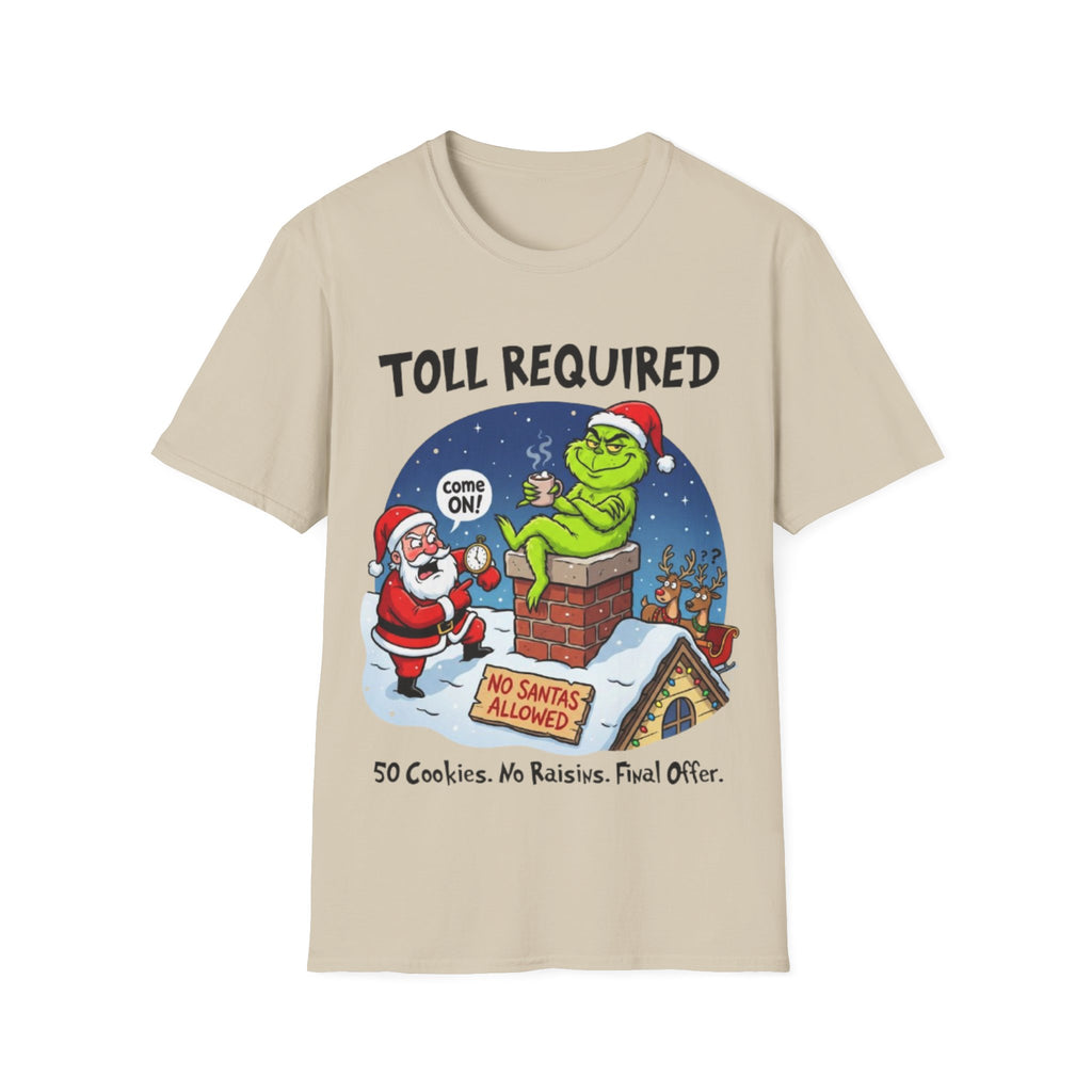 Santa Blocked by Grinch Tee | Funny Grinch Christmas T-shirt