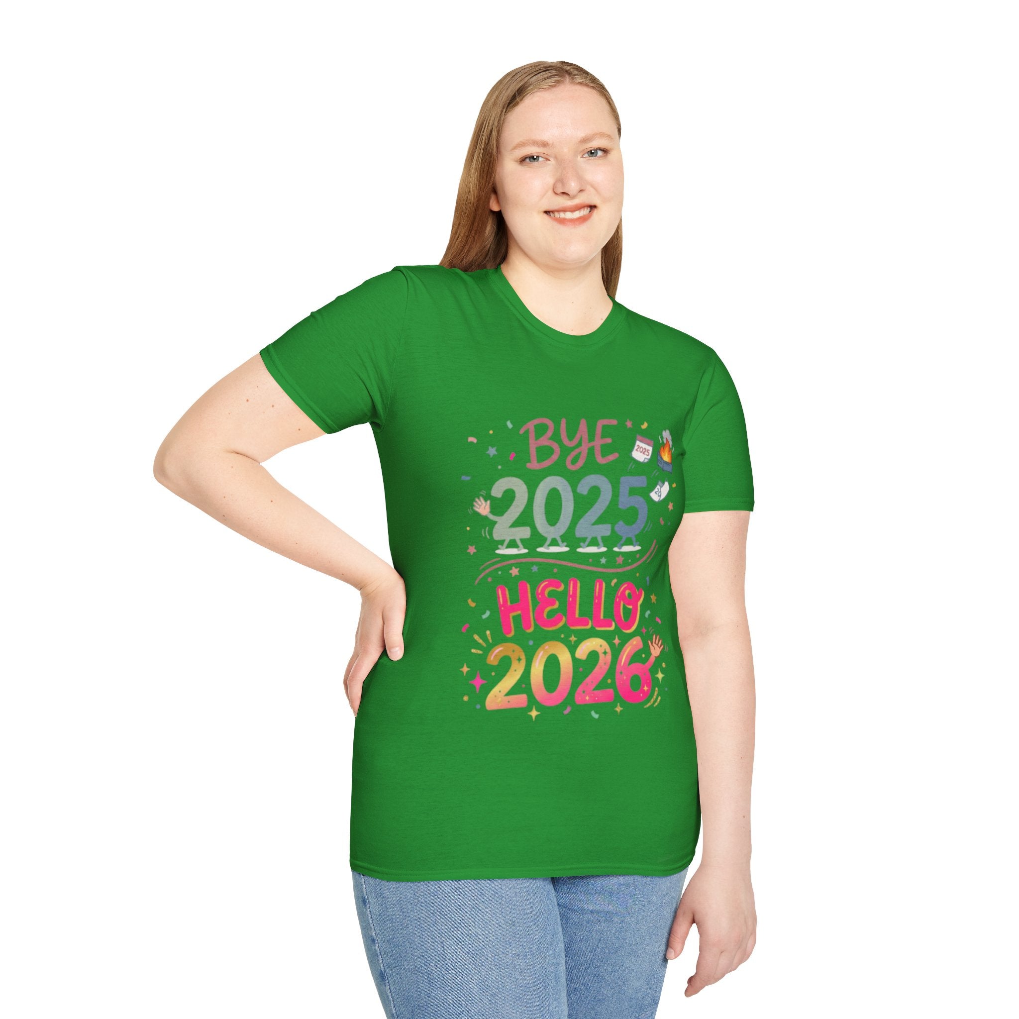 Trendy Urban Bye 2025 Hello 2026 T-Shirt