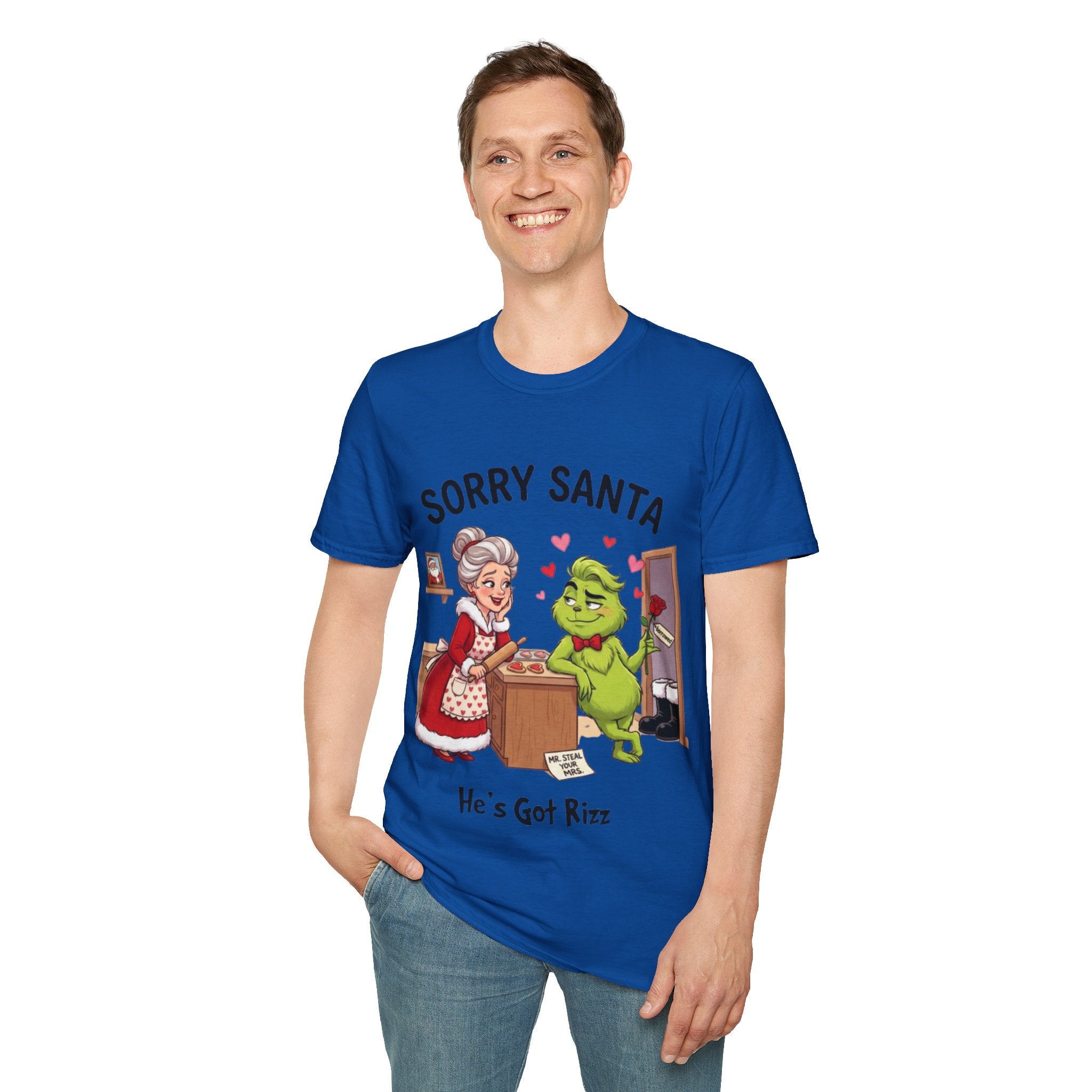 Grinch Rizz T-shirt | Funny Mrs. Claus Christmas Tee
