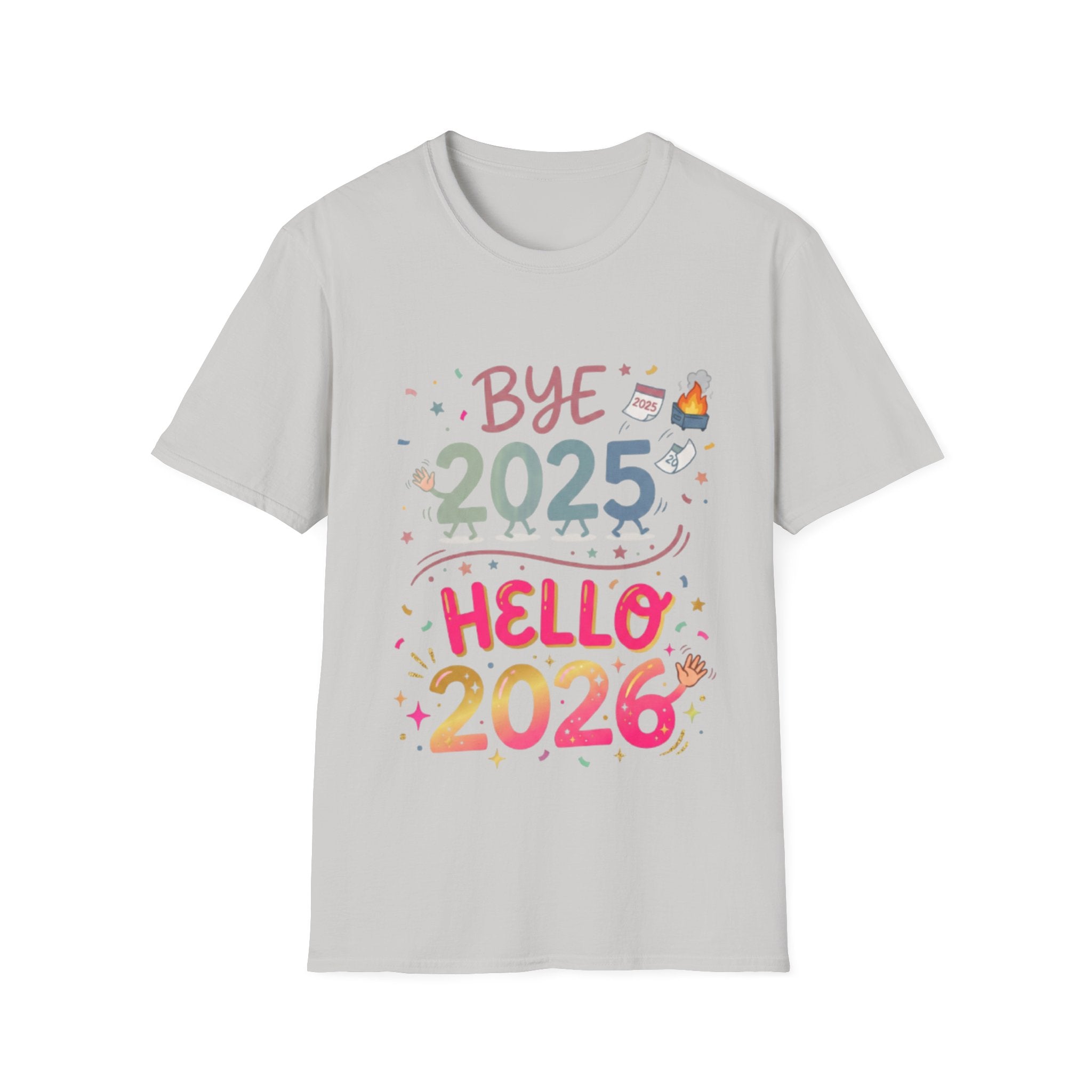 Trendy Urban Bye 2025 Hello 2026 T-Shirt