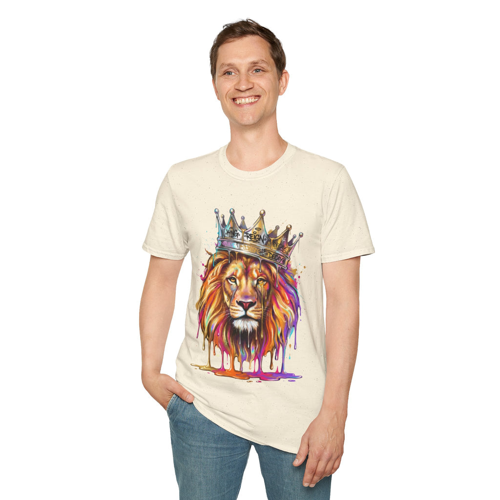 Vibrant Lion Streetwear Tee - Urban Art Vibes