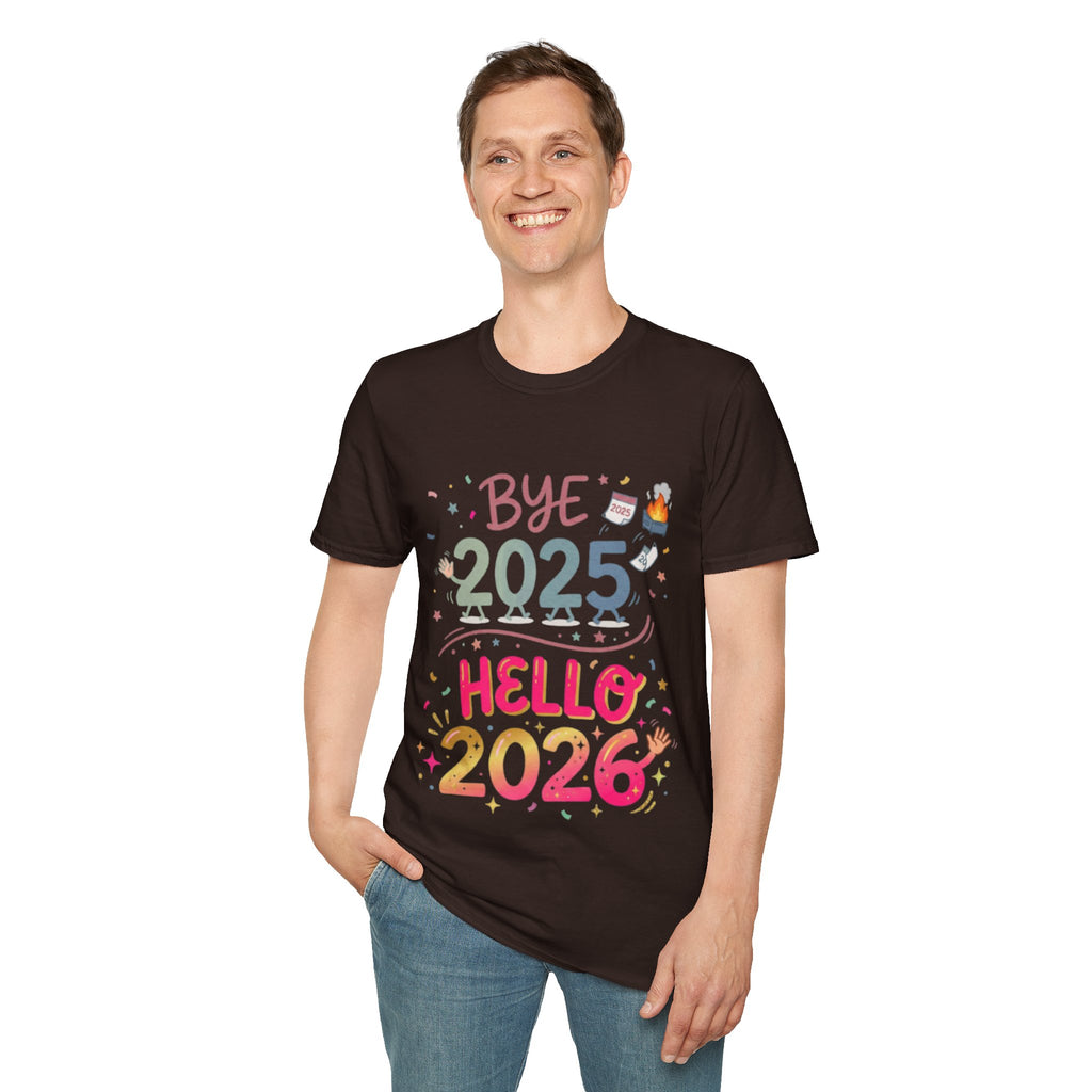 Trendy Urban Bye 2025 Hello 2026 T-Shirt
