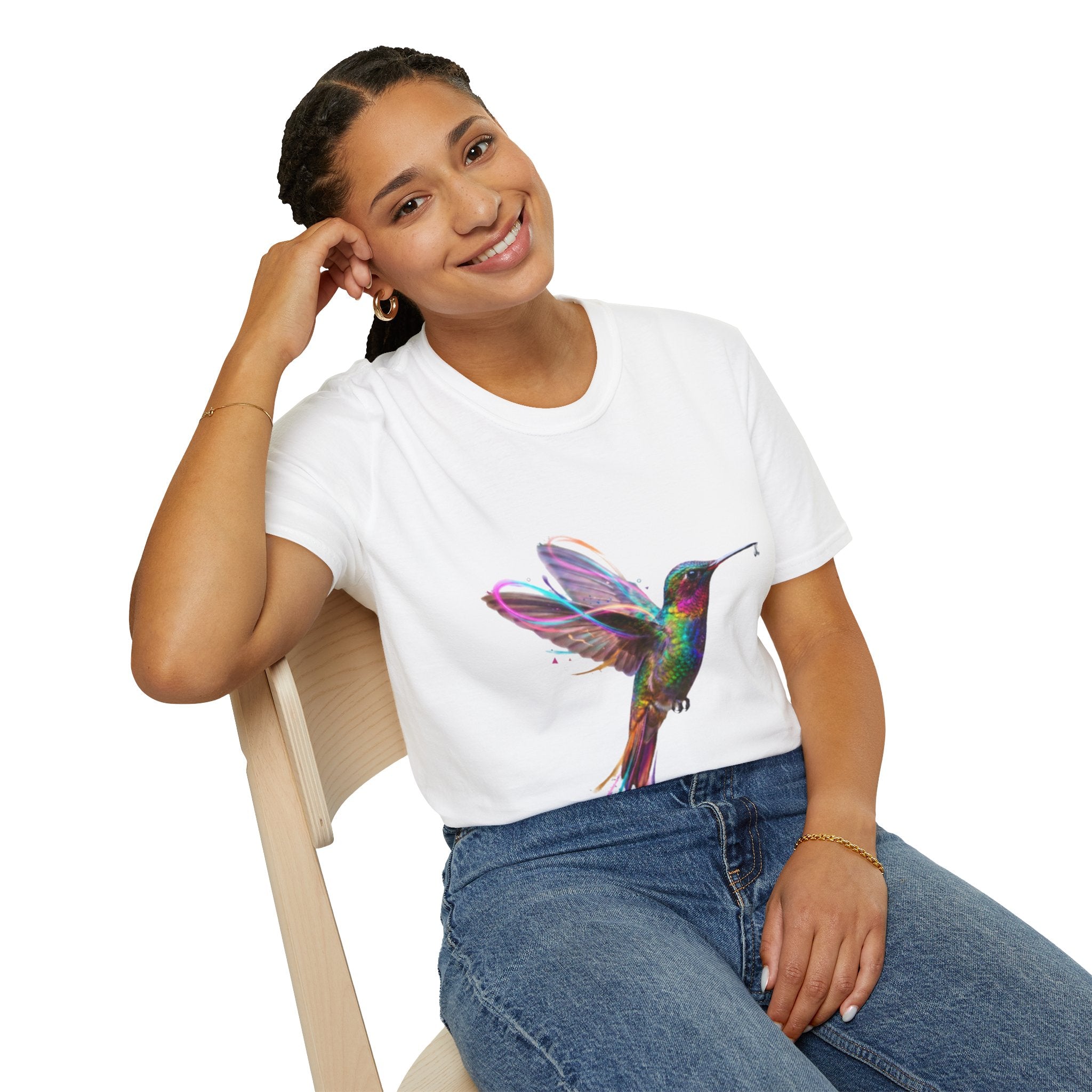Vibrant Hummingbird Urban Streetwear Tee