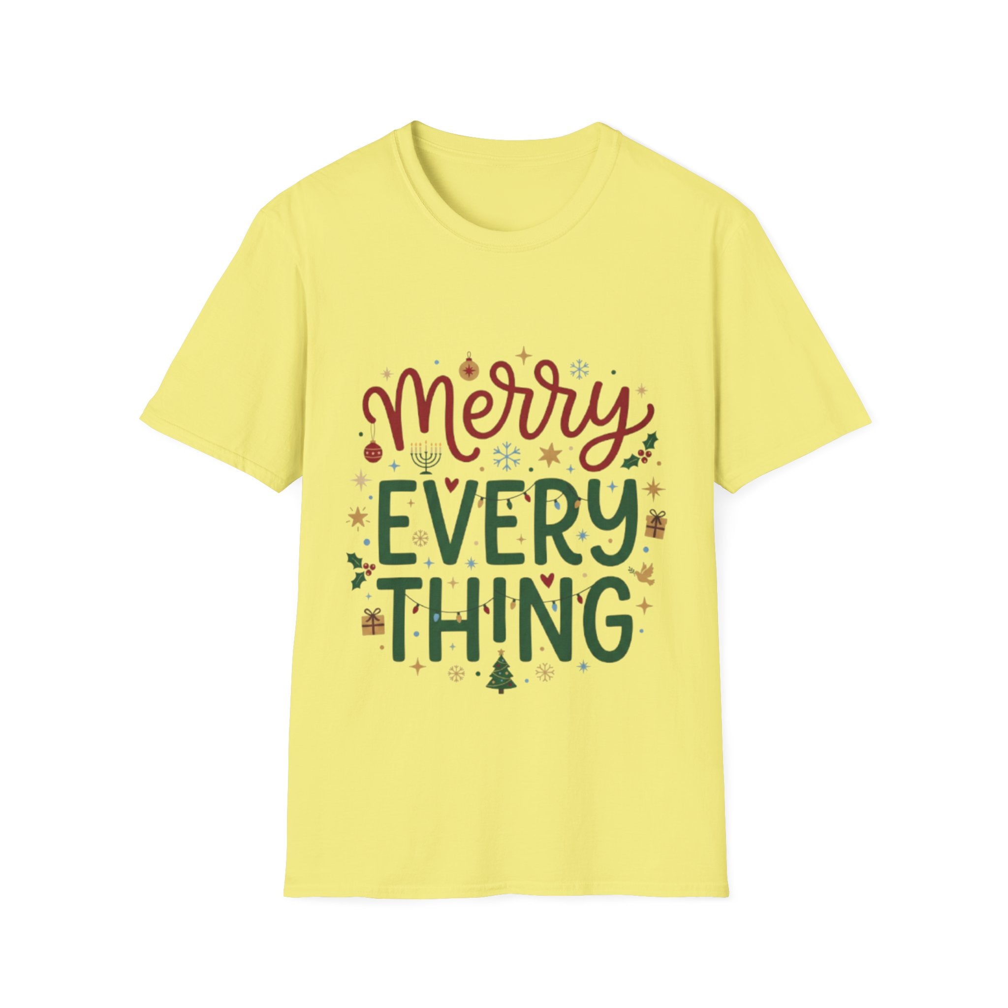Trendy 'Merry Everything' Holiday T-Shirt