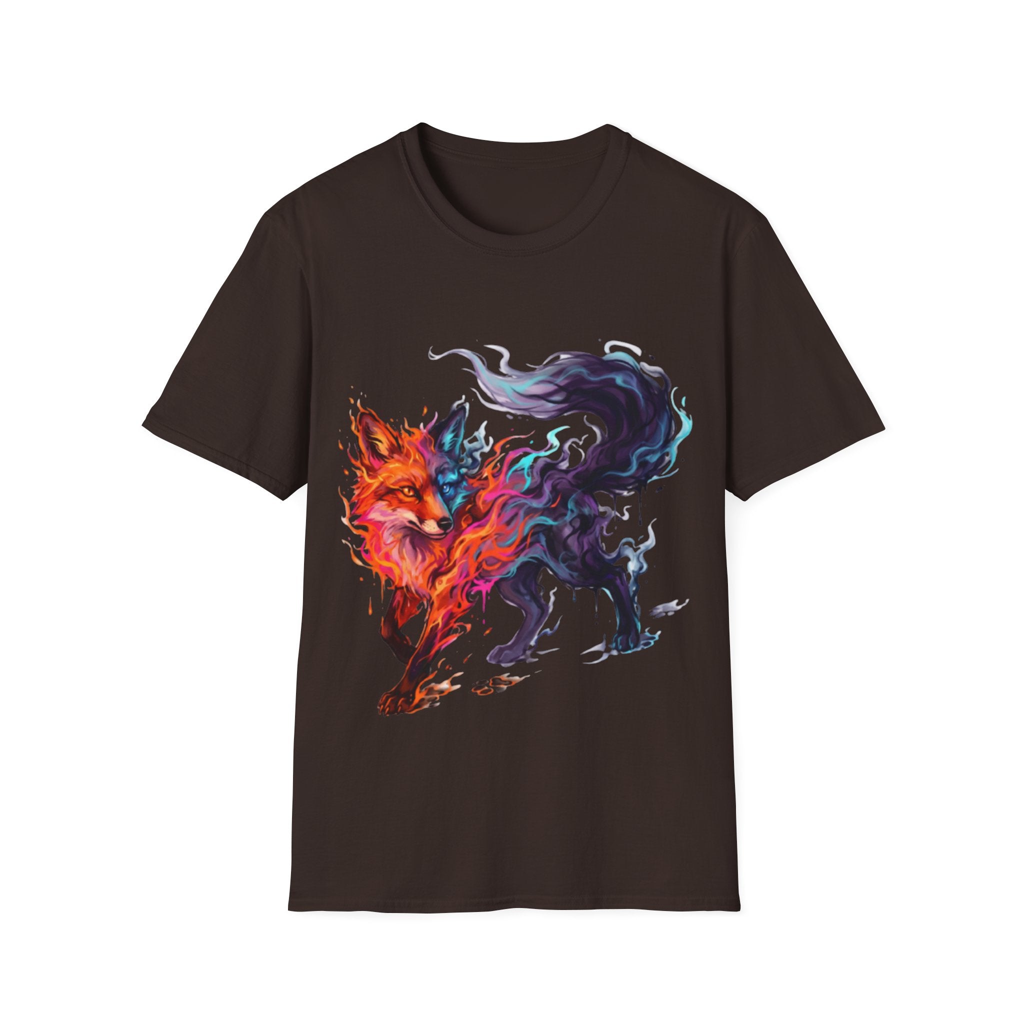 Urban Fox Flame T-Shirt - Trendy Streetwear Design