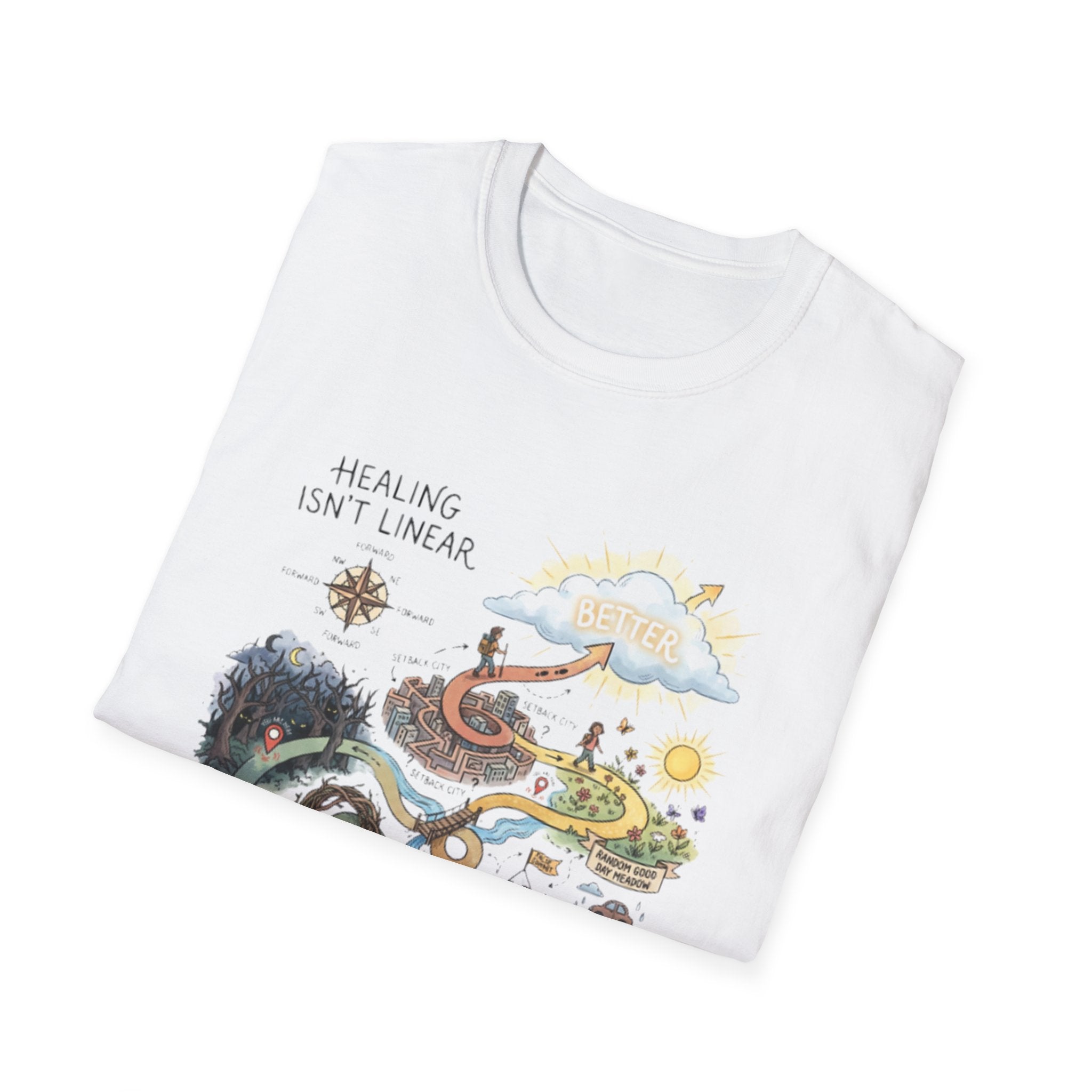 Healing Journey Streetwear Tee - Urban Trendy Design