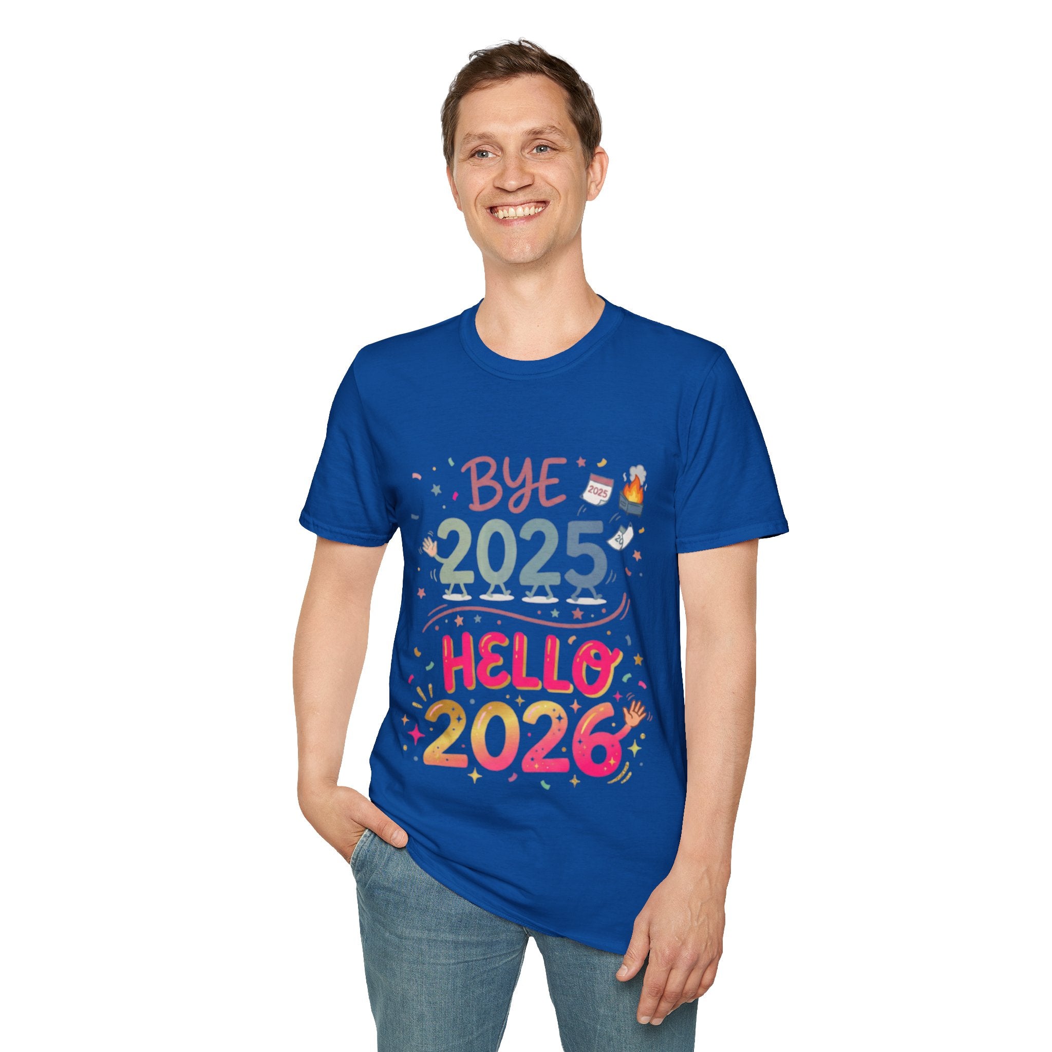 Trendy Urban Bye 2025 Hello 2026 T-Shirt