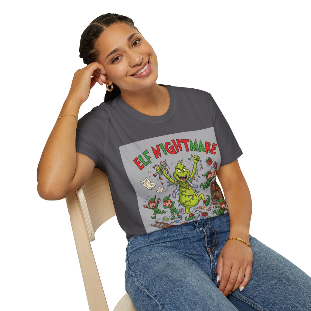 Grinch Elf Nightmare Tee | Funny Grinch Christmas Chaos T-shirt