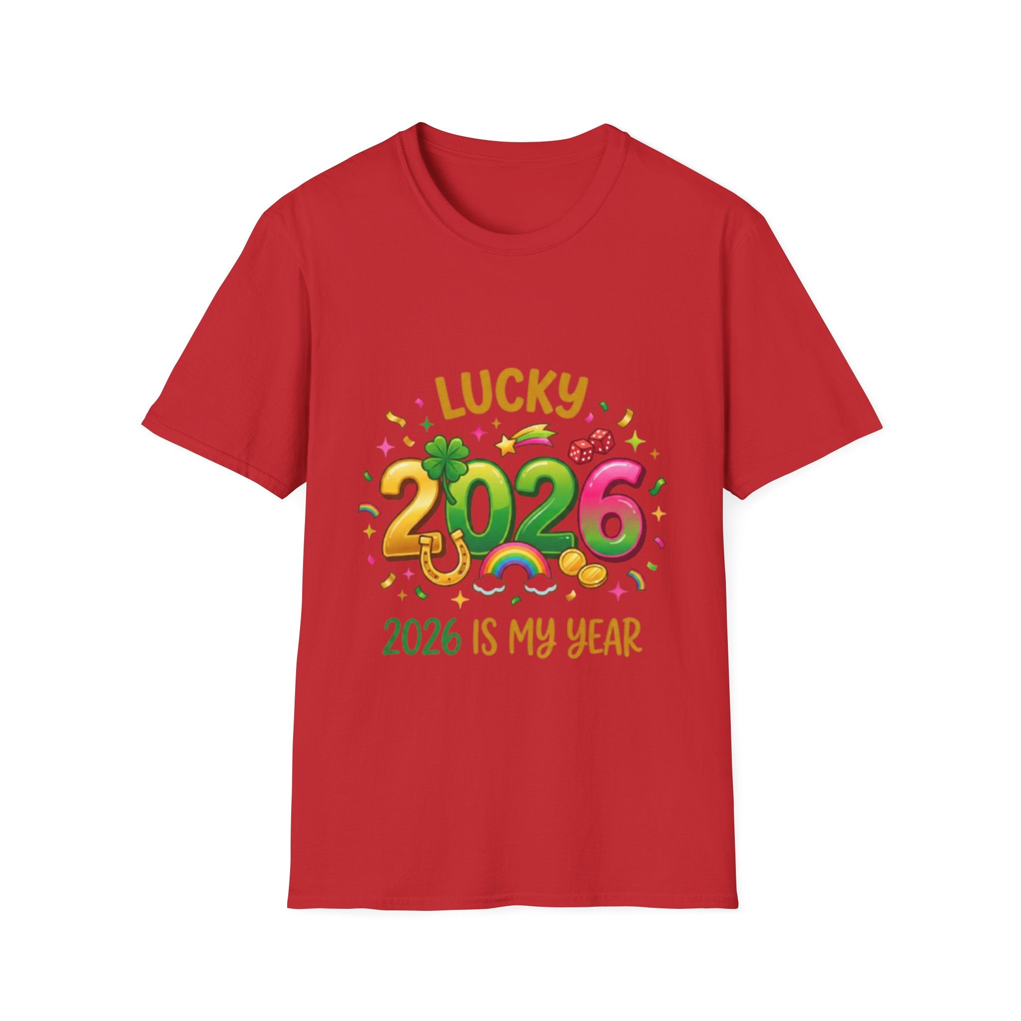 Lucky 2026 Streetwear T-Shirt - Trendy Urban Style