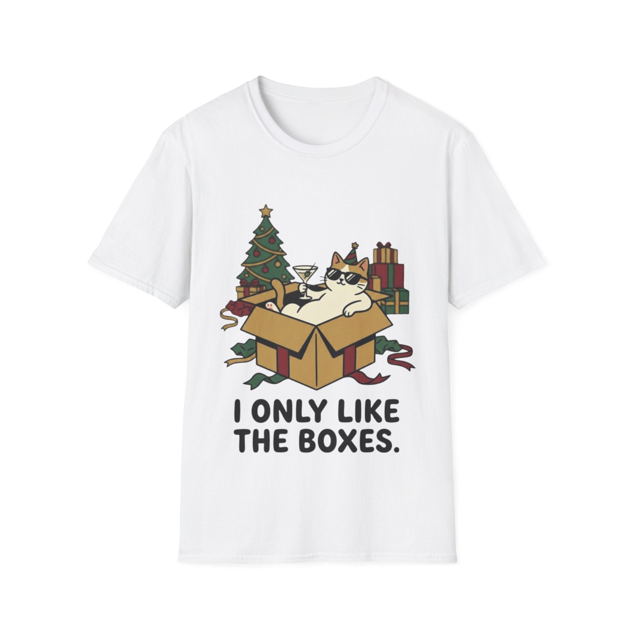 Cat Holiday Spirit Tee | Funny & Cool Christmas T-shirt