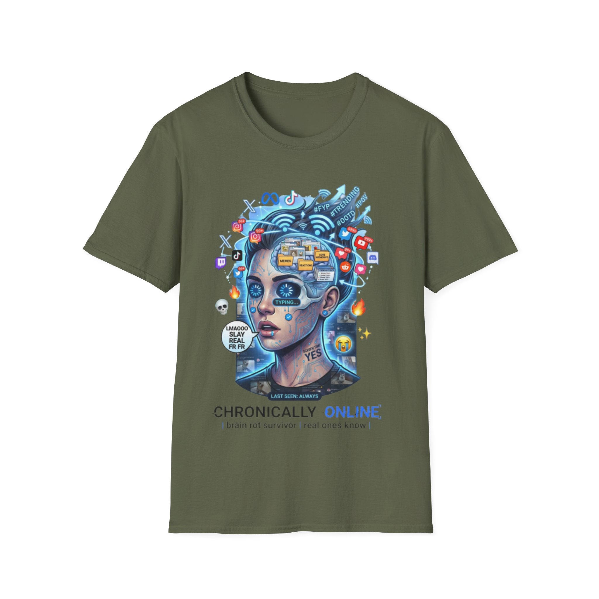 Chronically Online Tee - Trendy Urban Streetwear