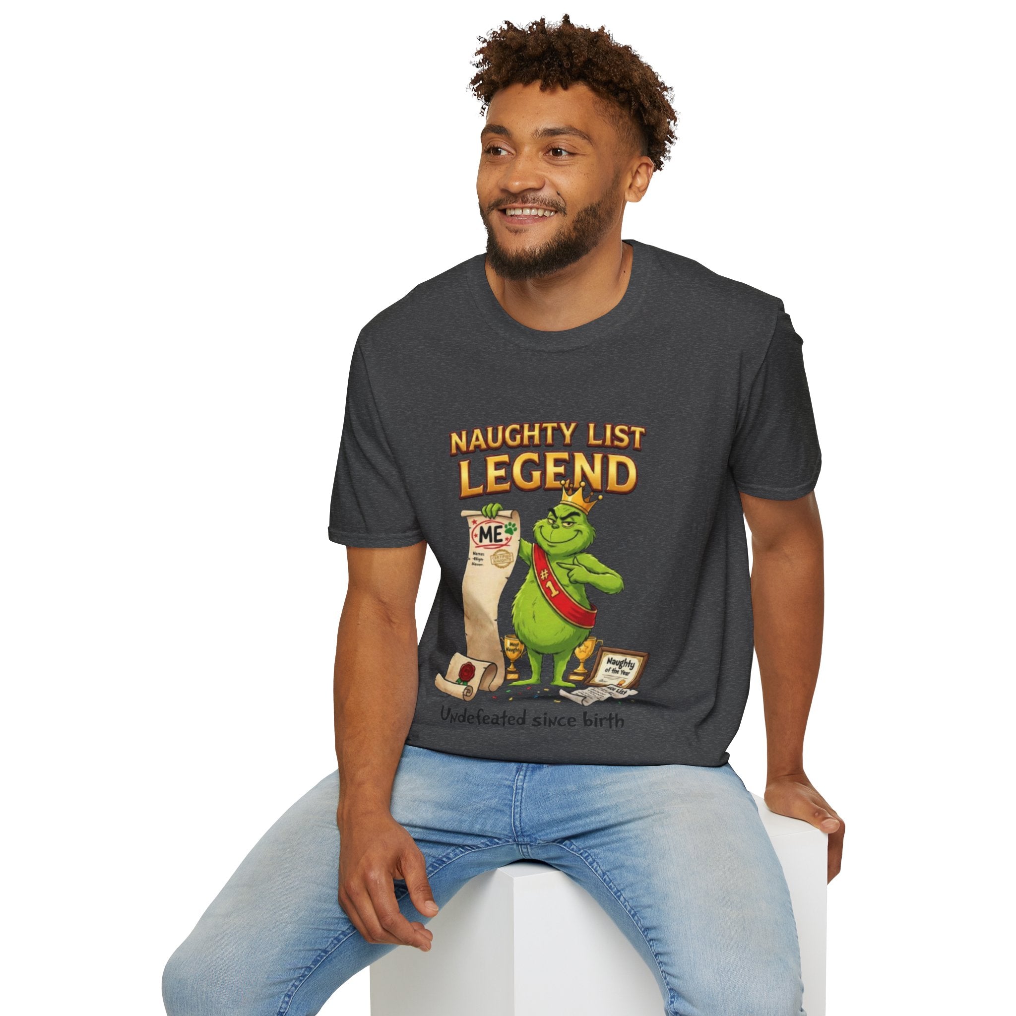 Naughty List Legend Tee | Funny Grinch Christmas T-shirt