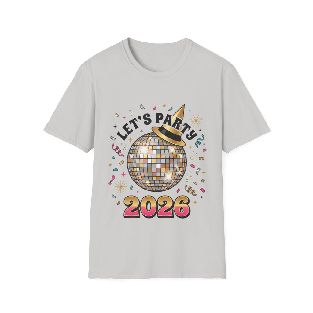 Trendy Let's Party 2026 Disco Ball Tee