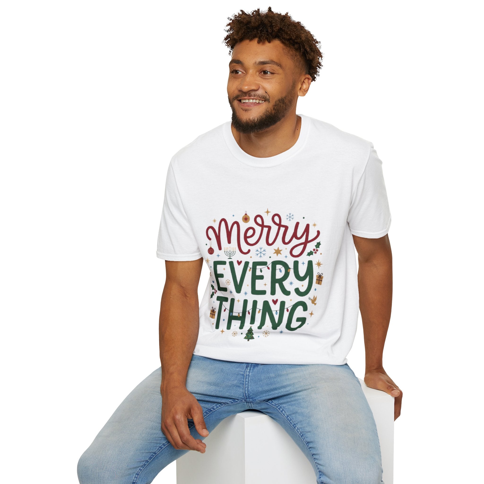 'Merry Everything' Holiday T-Shirt | Fun Cheerful Christmas Tee
