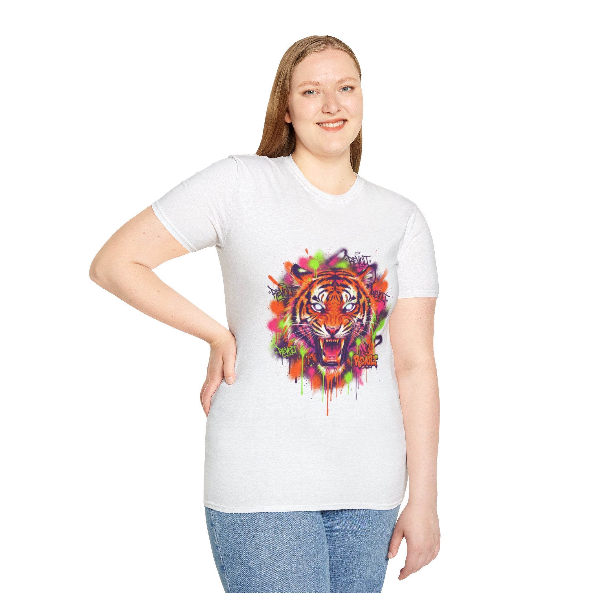 Trendy Urban Tiger Tee - Bold Streetwear Vibes