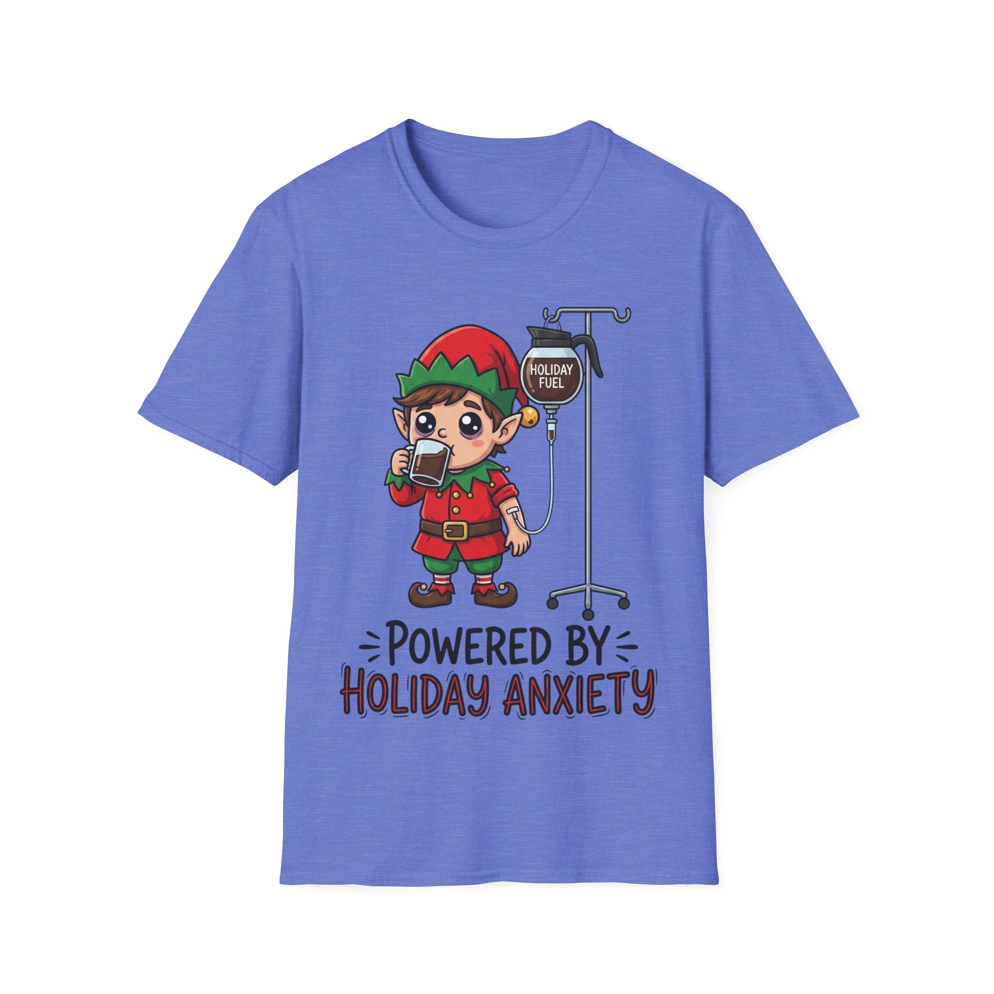 Christmas T-Shirt: Powerd by Holiday Anxiety