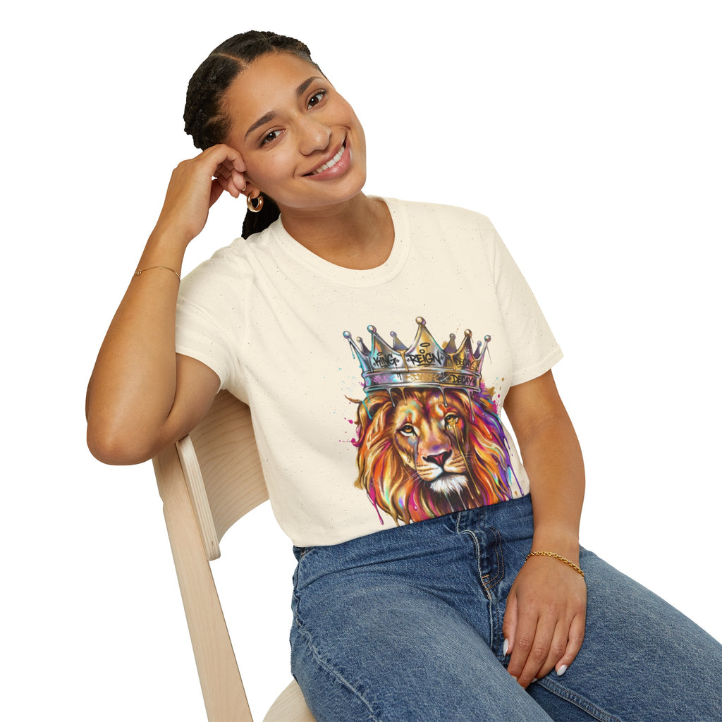 Vibrant Lion Streetwear Tee - Urban Art Vibes