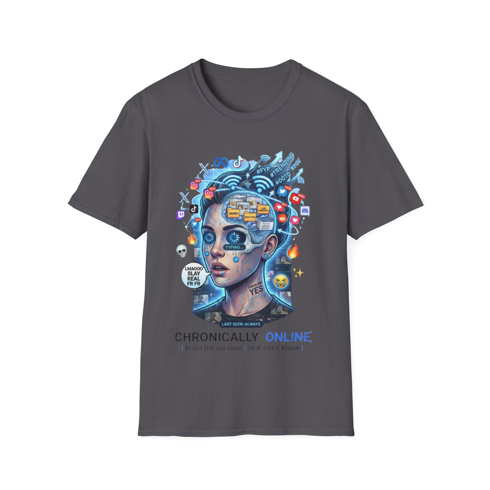 Chronically Online Tee - Trendy Urban Streetwear