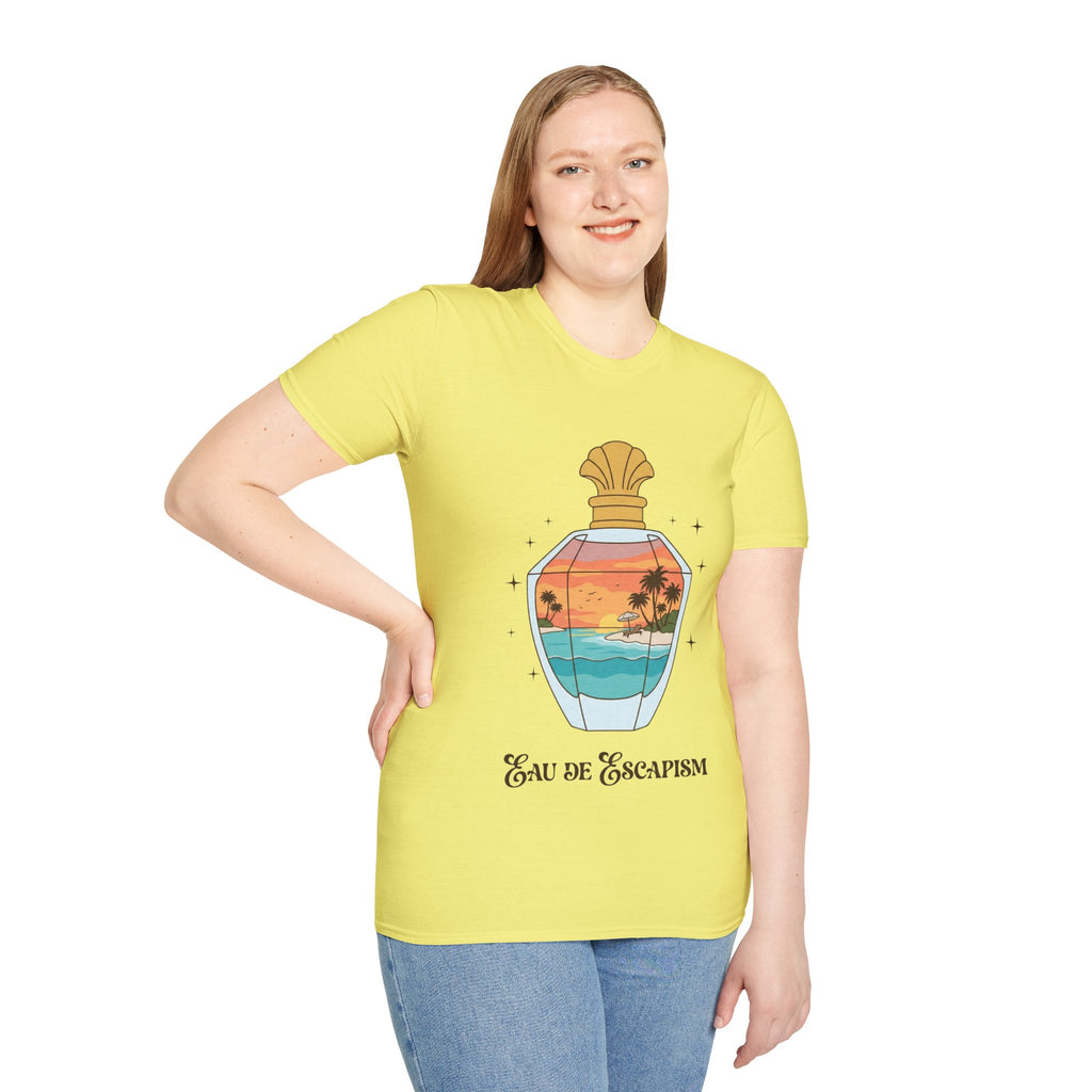 Eau De Escapism Graphic Tee - Dreamy Vacation Aesthetic T-shirt