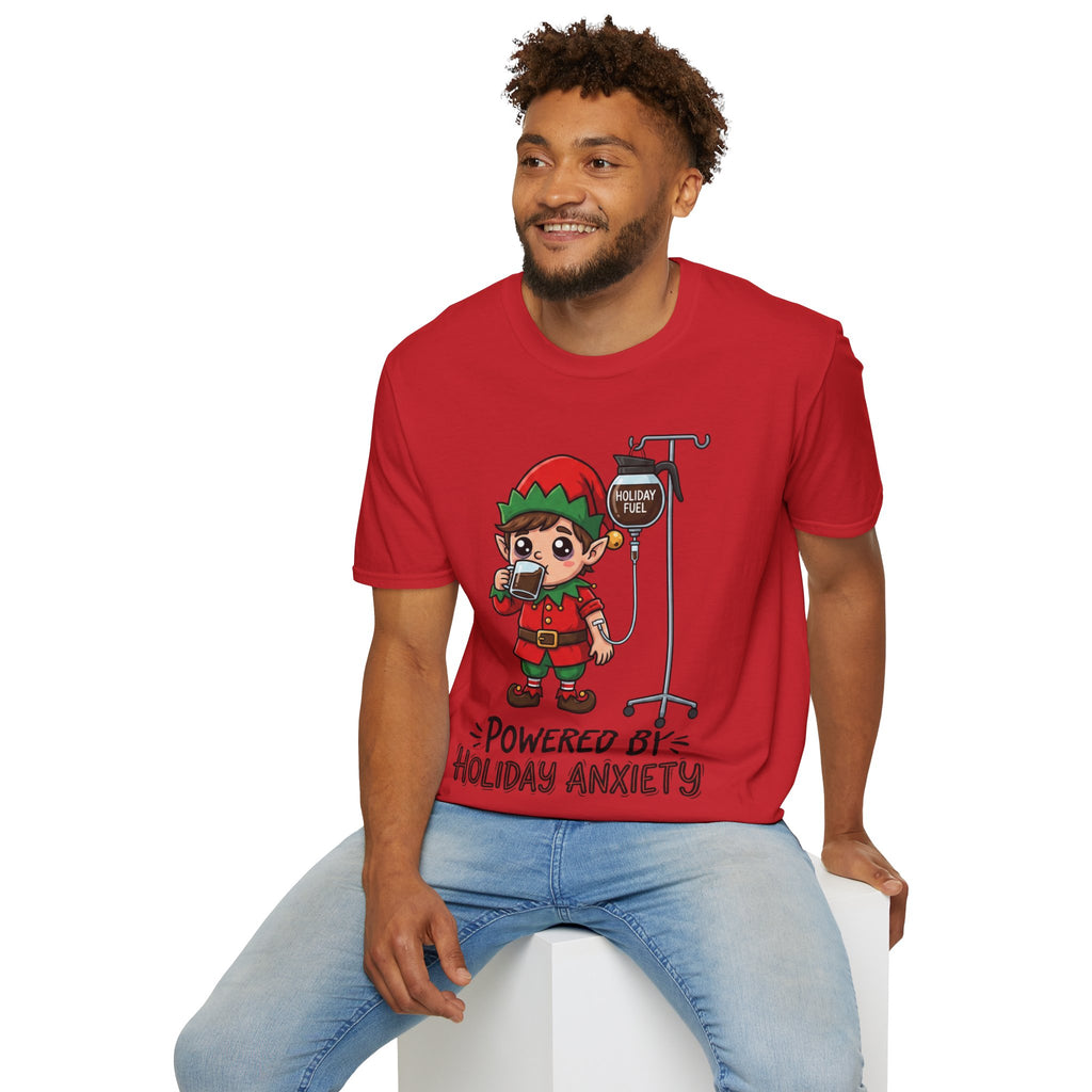 Christmas T-Shirt: Powerd by Holiday Anxiety