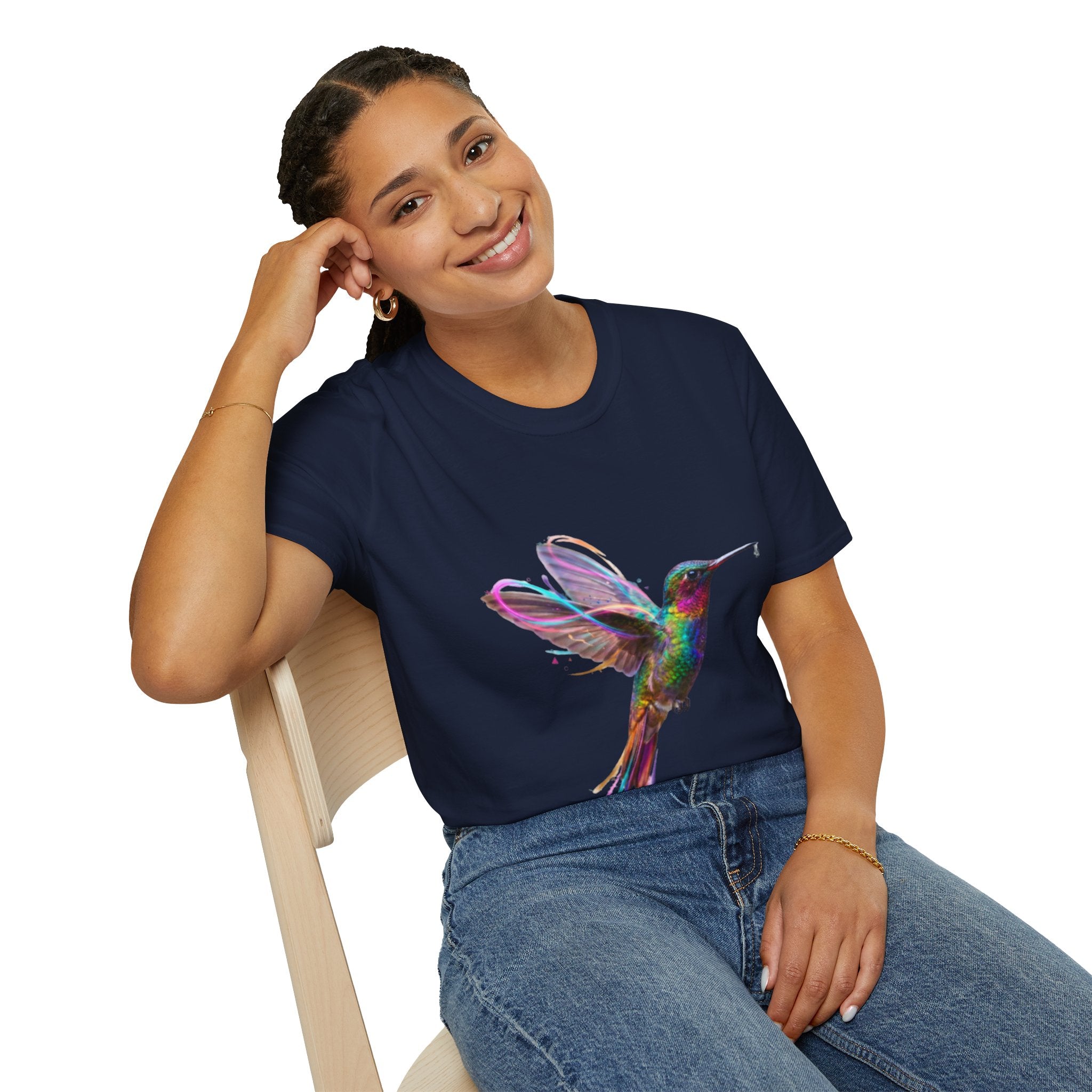 Vibrant Hummingbird Urban Streetwear Tee