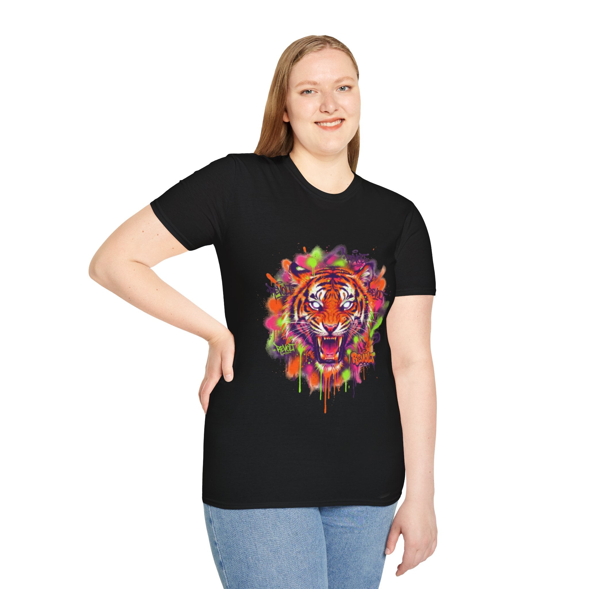 Trendy Urban Tiger Tee - Bold Streetwear Vibes