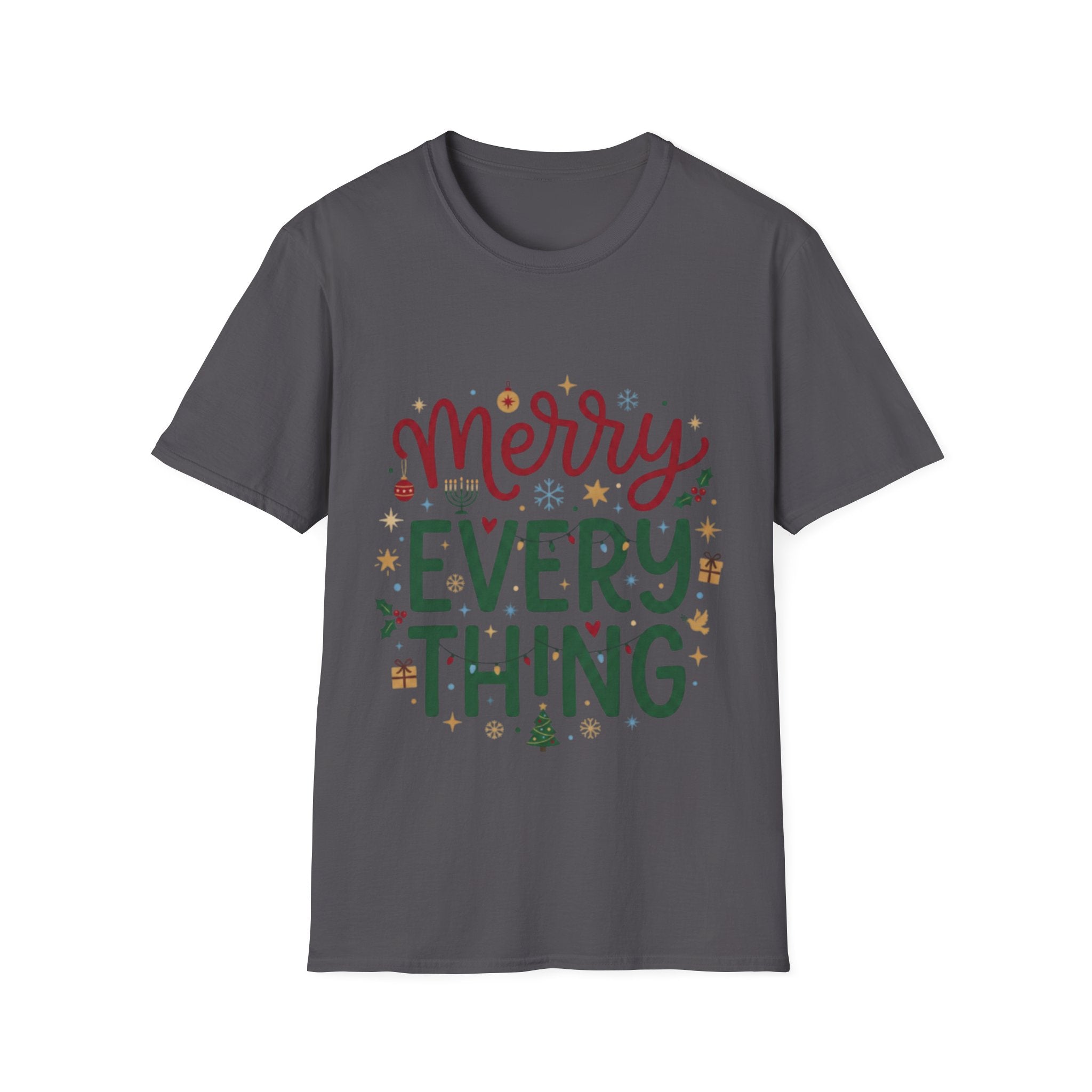 Trendy 'Merry Everything' Holiday T-Shirt