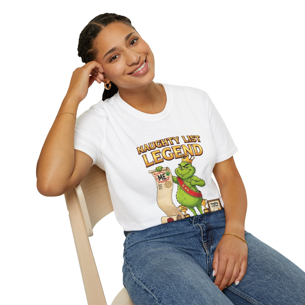 Naughty List Legend Tee | Funny Grinch Christmas T-shirt