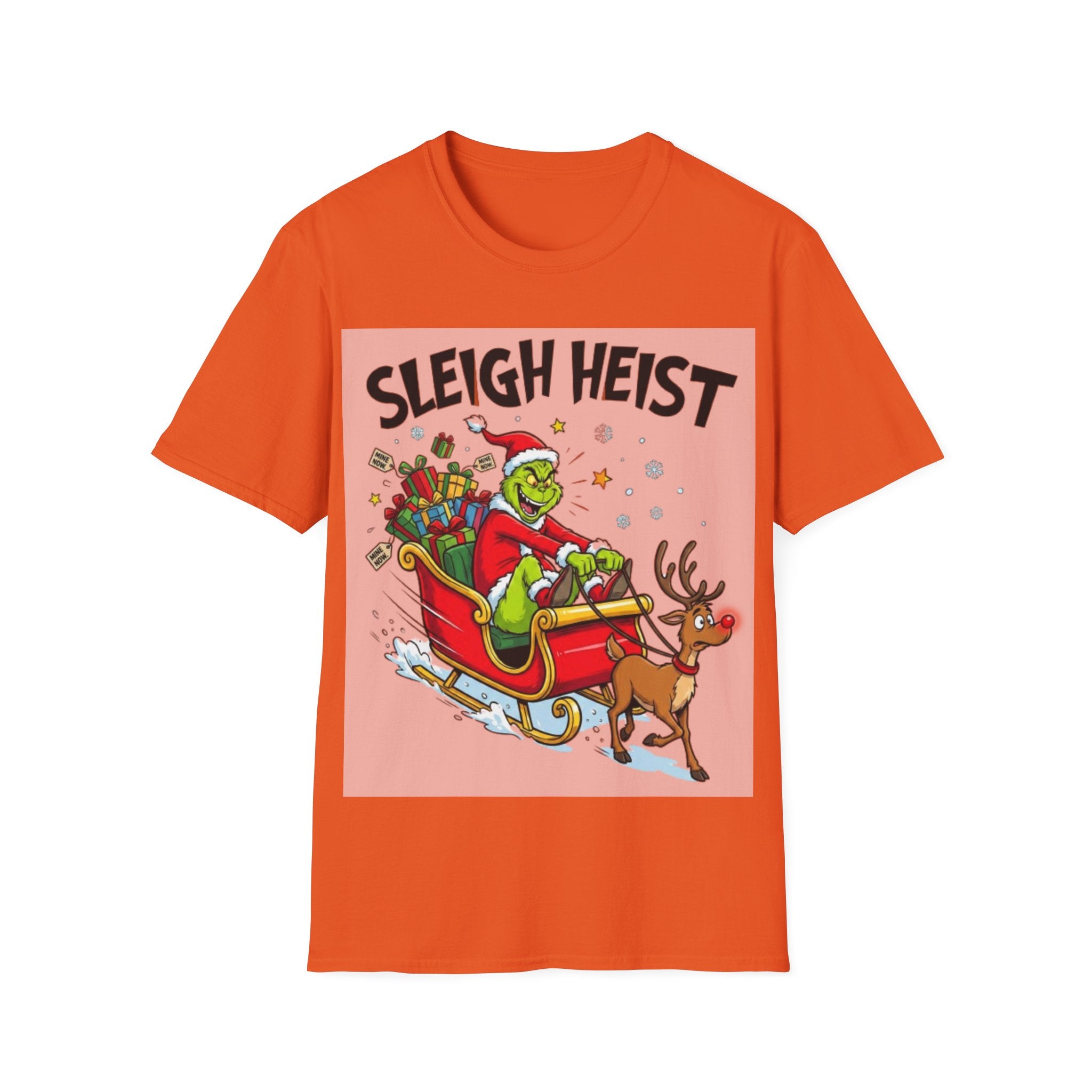 Grinch Sleigh Heist Tee | Funny Grinch Christmas Chaos T-shirt