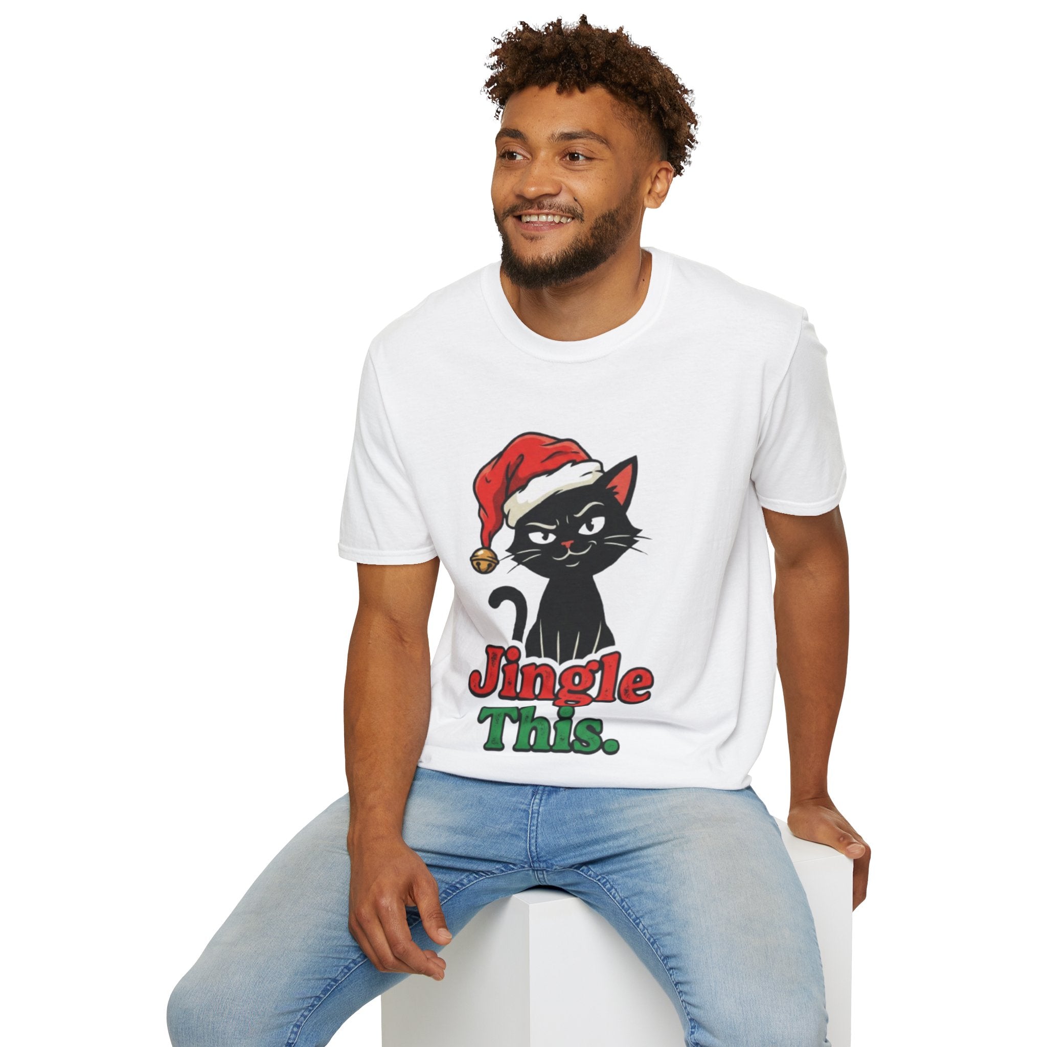 Jingle This Cat T-shirt | Funny Cat Christmas Tee