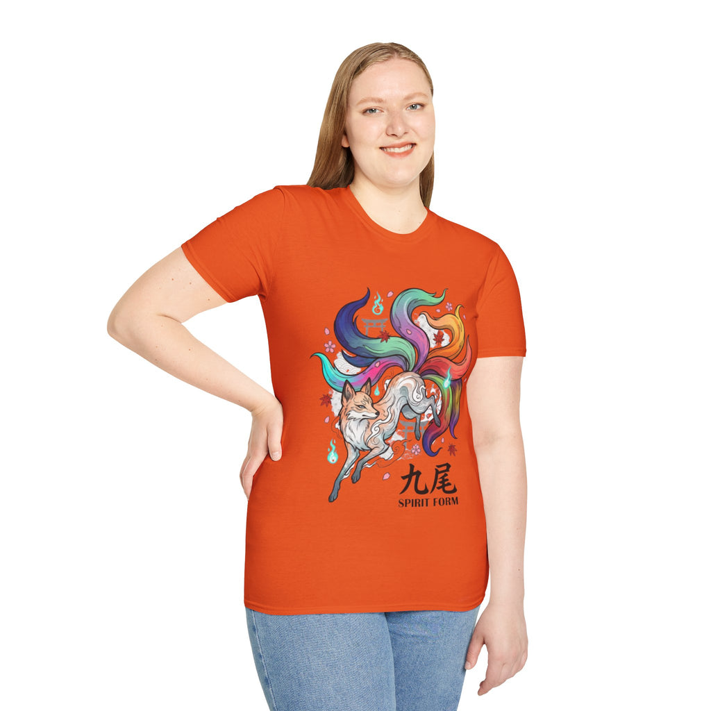 Mystical Nine-Tailed Fox Urban Streetwear Tee
