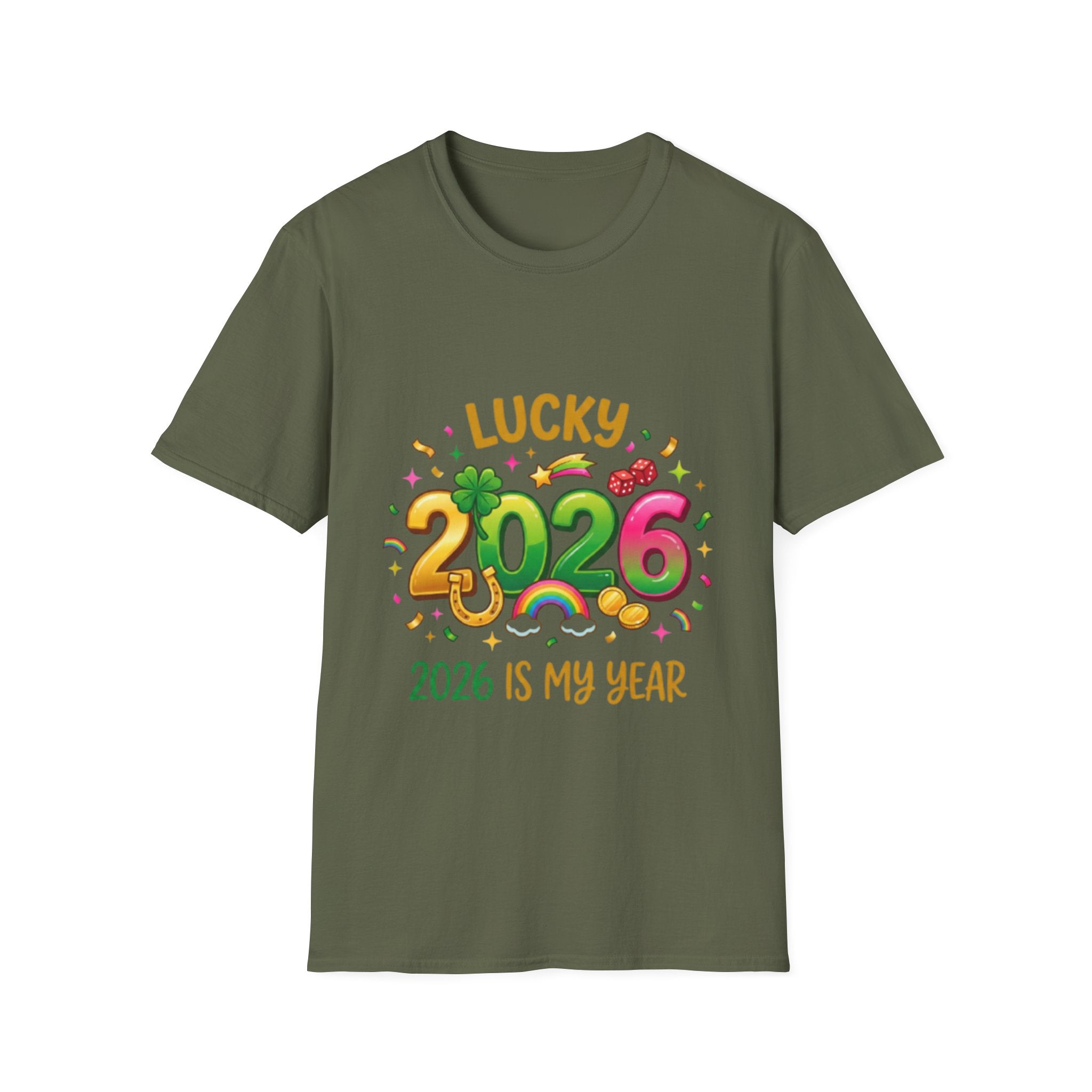 Lucky 2026 Streetwear T-Shirt - Trendy Urban Style