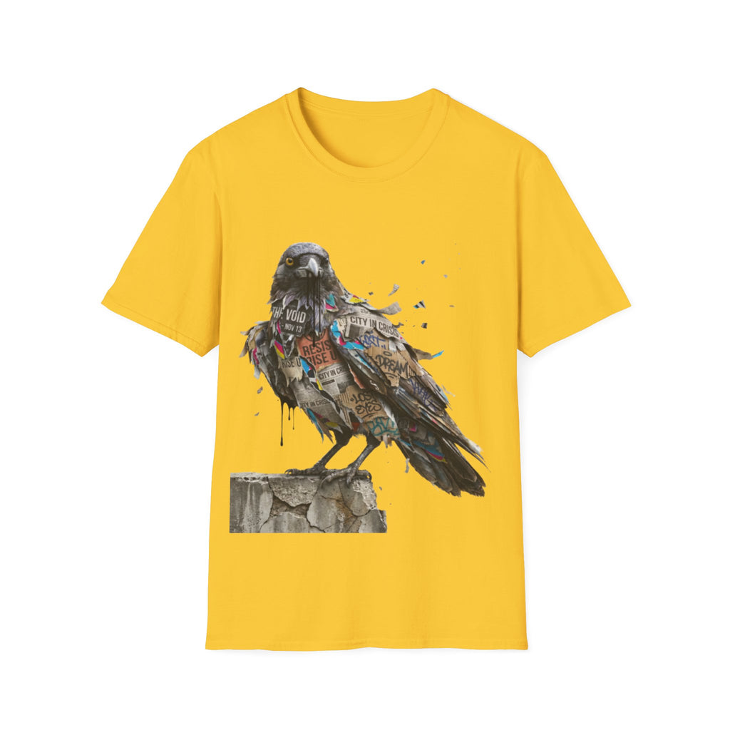 Urban Rebel Crow T-Shirt - Trendy Streetwear Style