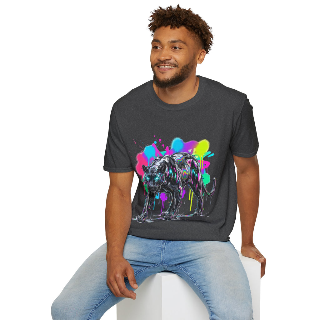Neon Panther Streetwear Tee - Urban Trendy Vibes