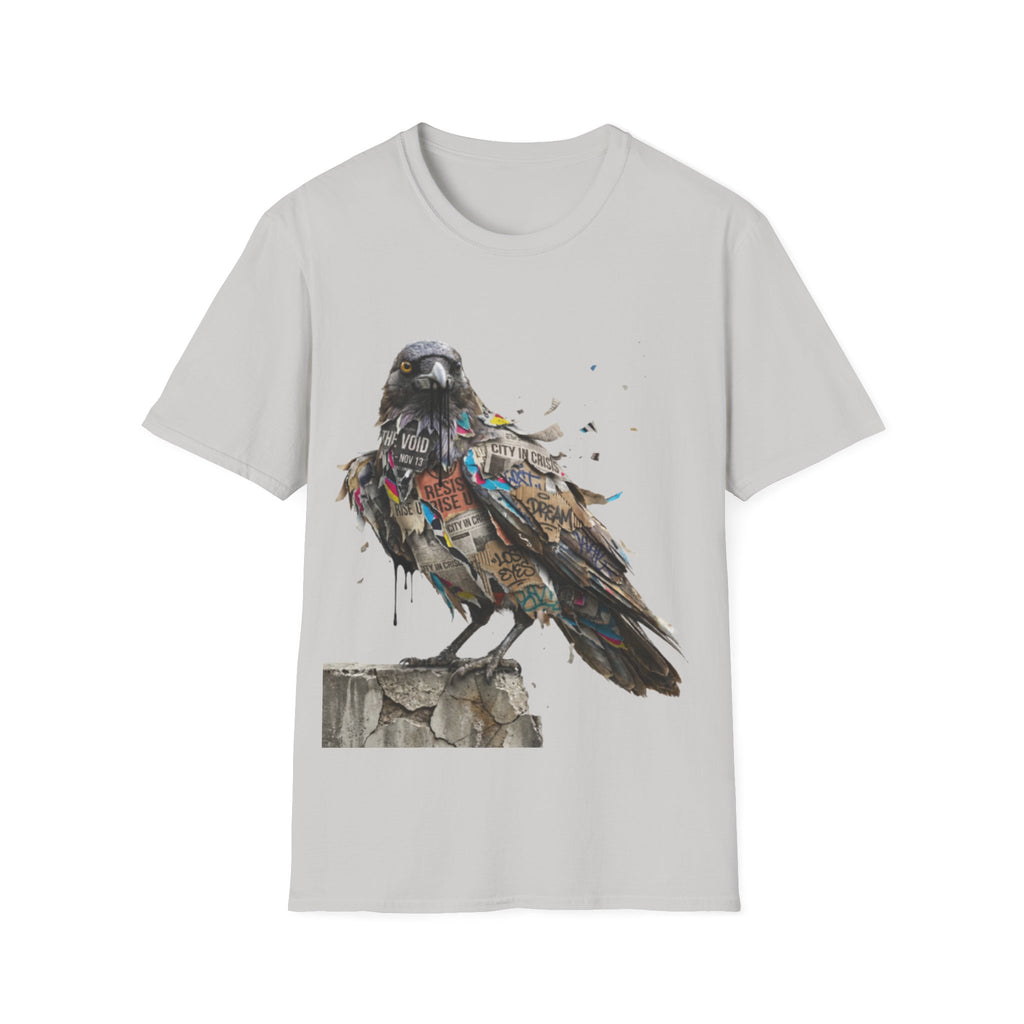 Urban Rebel Crow T-Shirt - Trendy Streetwear Style