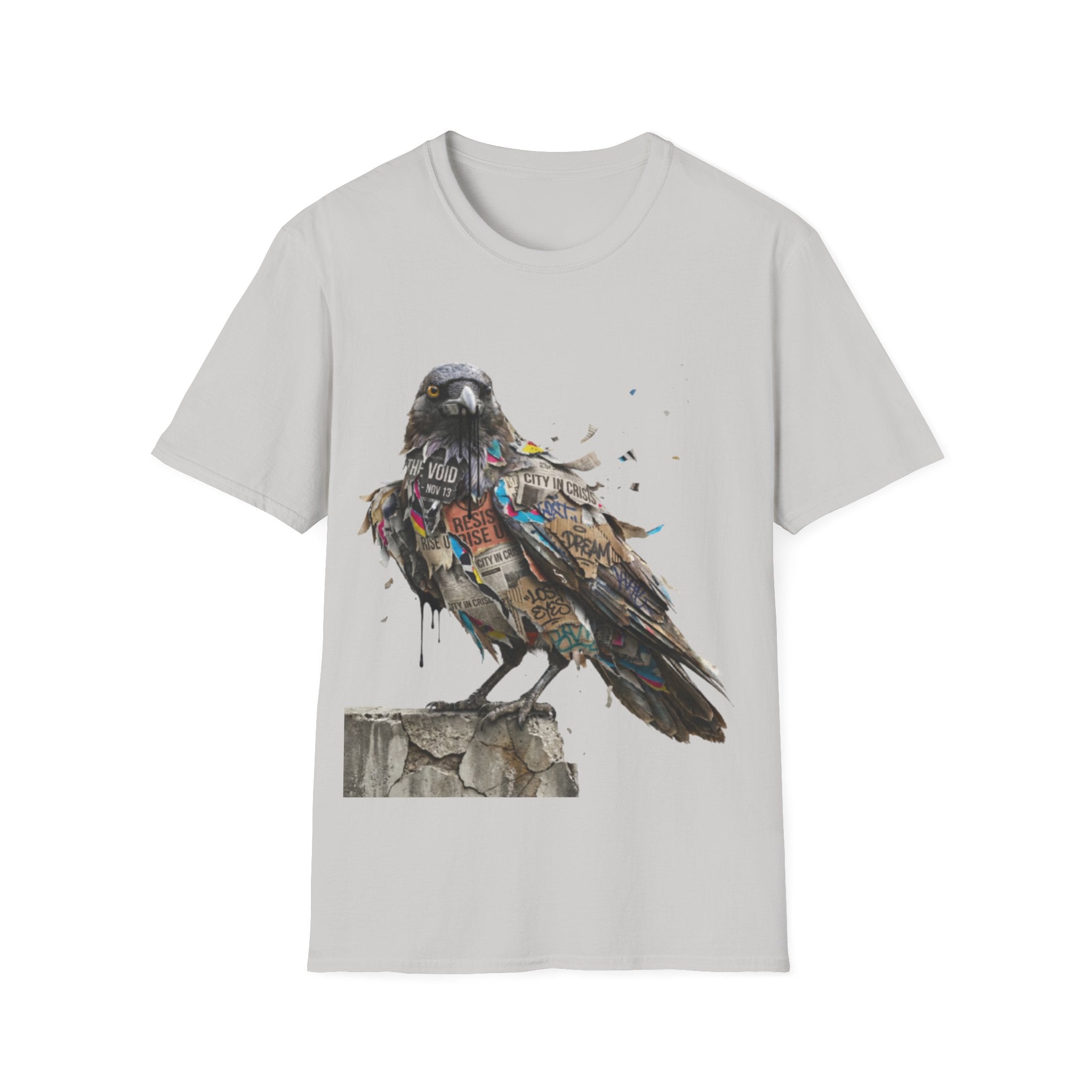 Urban Rebel Crow T-Shirt - Trendy Streetwear Style