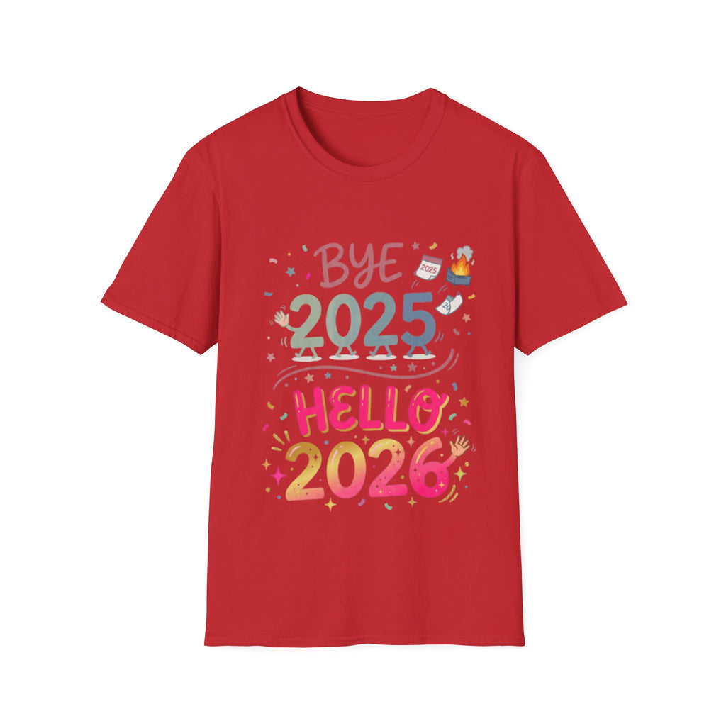 Trendy Urban Bye 2025 Hello 2026 T-Shirt