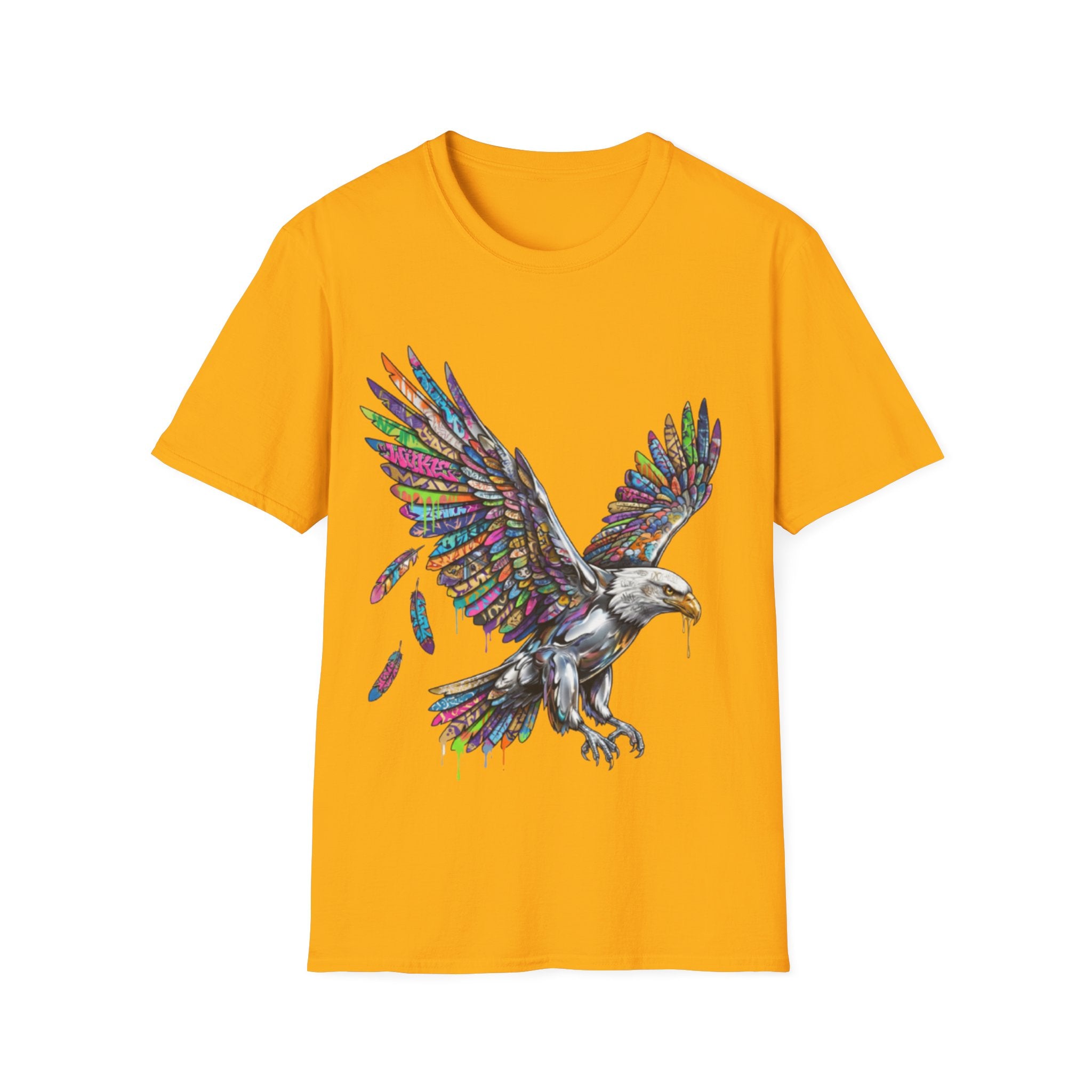 Vibrant Urban Eagle T-Shirt - Bold Streetwear Design
