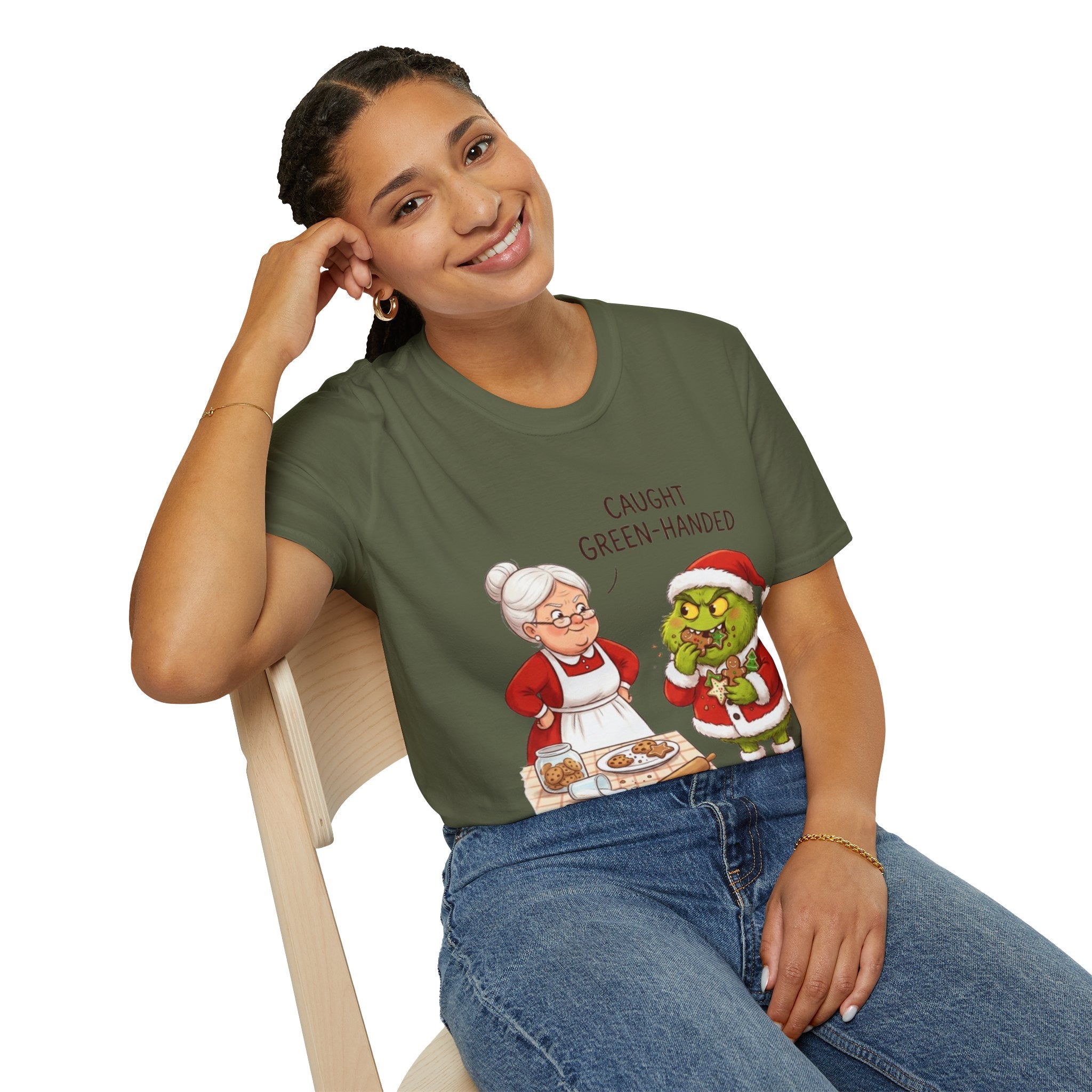 Grinch Cookie Thief T-shirt | Funny Holiday Baking Tee