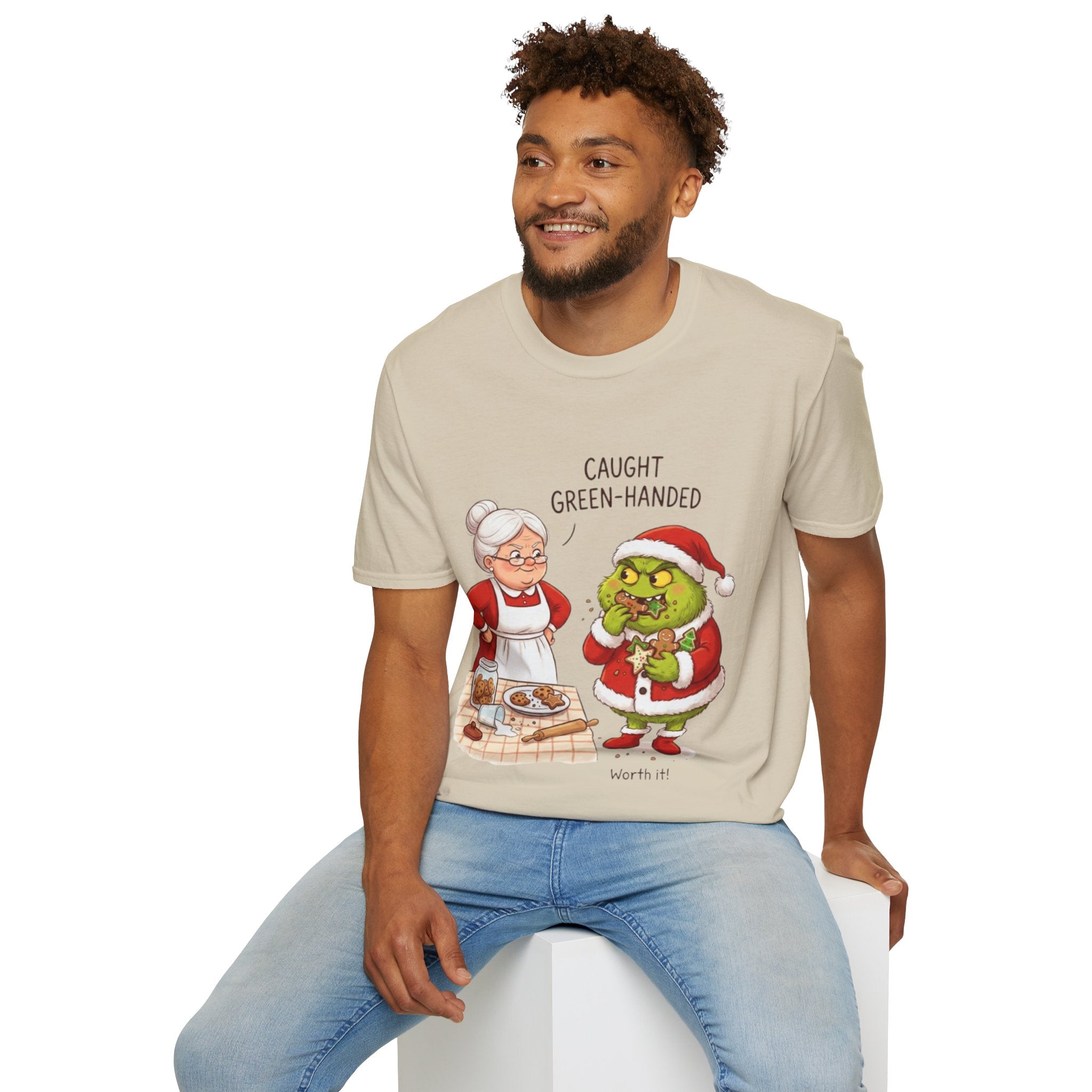Grinch Cookie Thief T-shirt | Funny Holiday Baking Tee