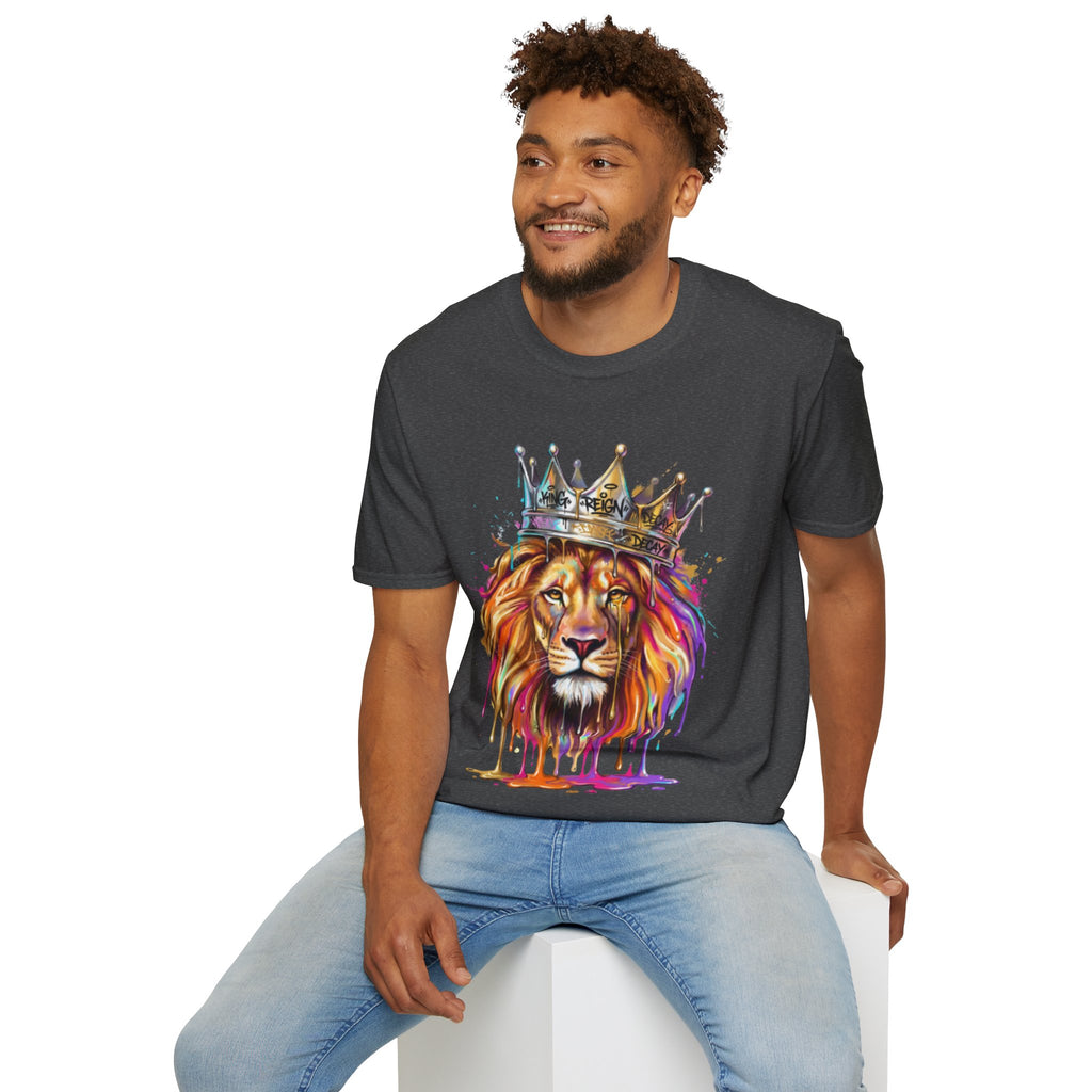 Vibrant Lion Streetwear Tee - Urban Art Vibes