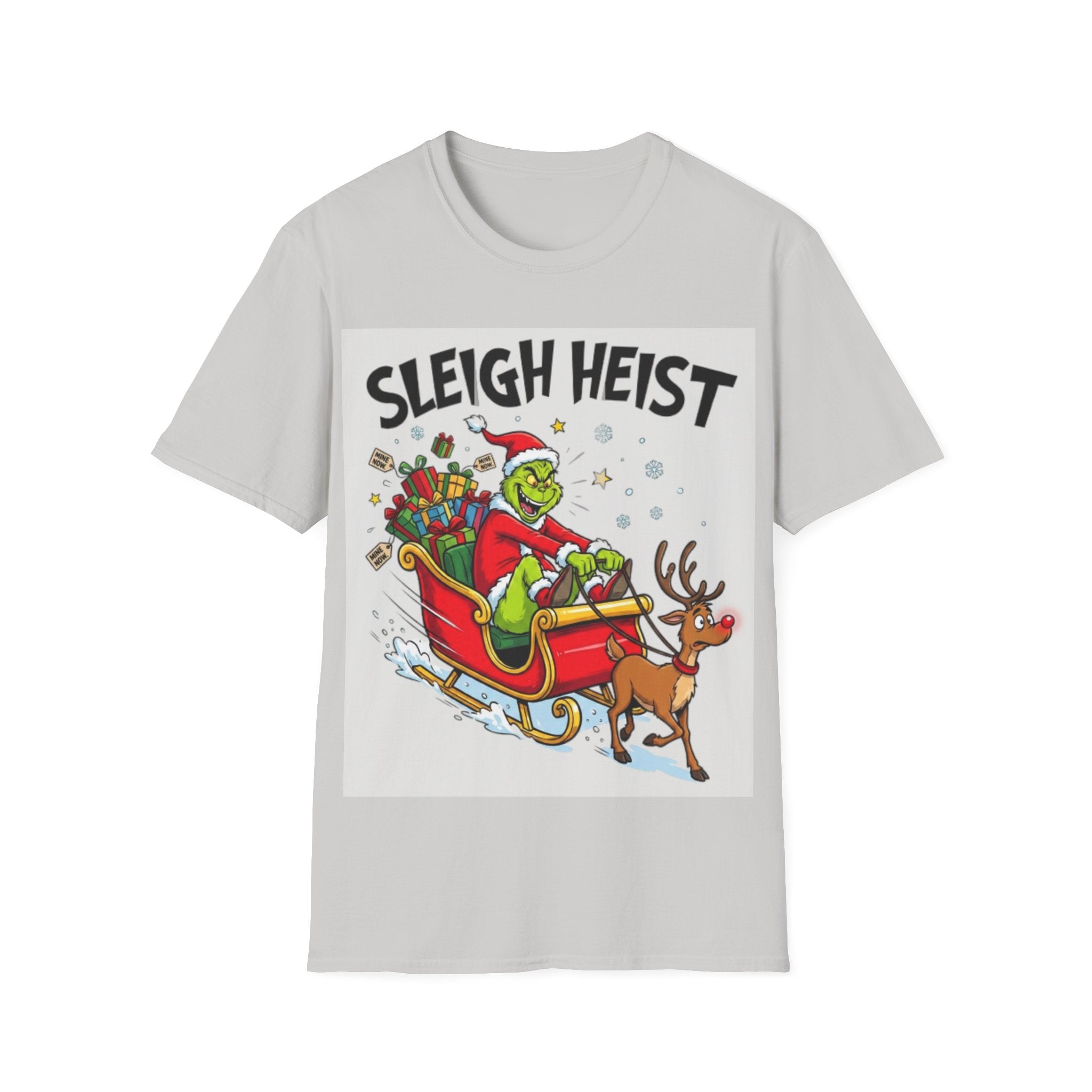 Grinch Sleigh Heist Tee | Funny Grinch Christmas Chaos T-shirt