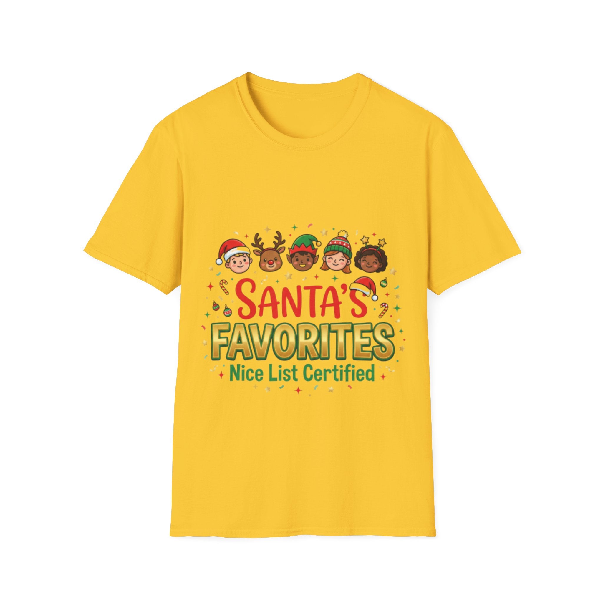 Santa's Favorites Unisex Festive Streetwear Tee