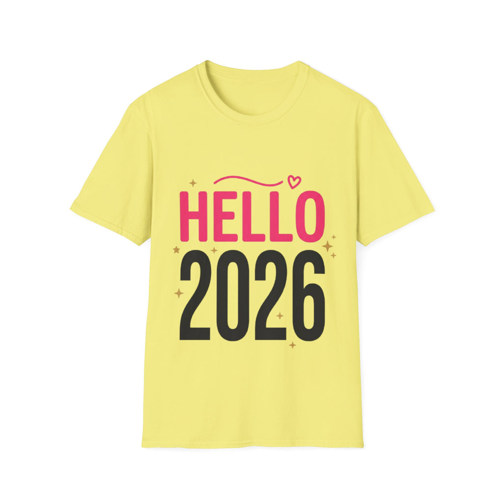 Hello 2026 New Year T-Shirt | Festive NYE Graphic Tee